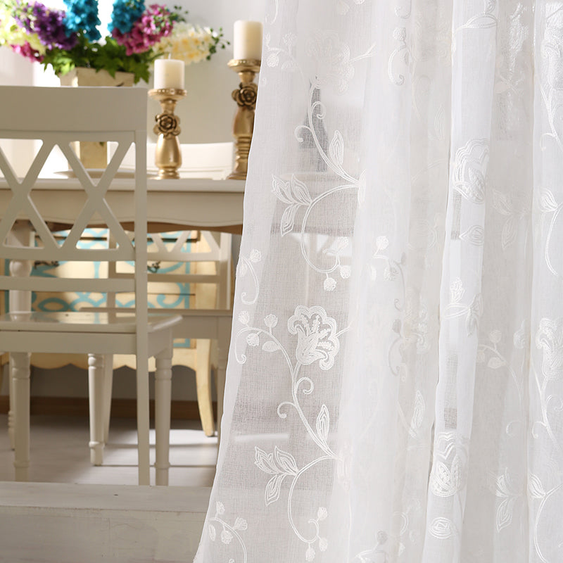 Lightweight Abygail Airy Gauze Sheer Room Divider Curtain - Breathable Fabric for Bedroom, Living Room & Nursery Privacy - Perfect for Home Decor, Partition & Window Dressing