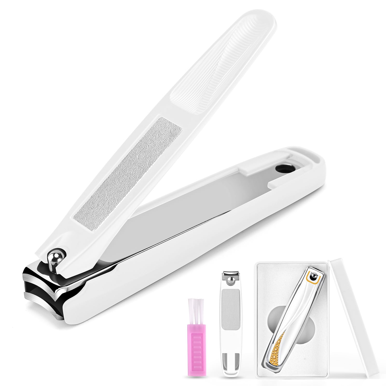 Luxury Zinc Alloy Nail Clippers for Thick Nails - Men & Women - Home & Travel Use