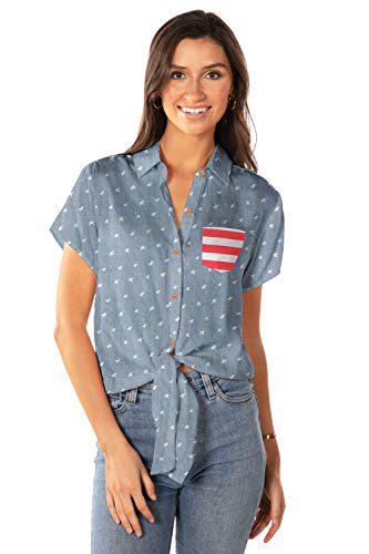 American Pride Tie Front (Blue)