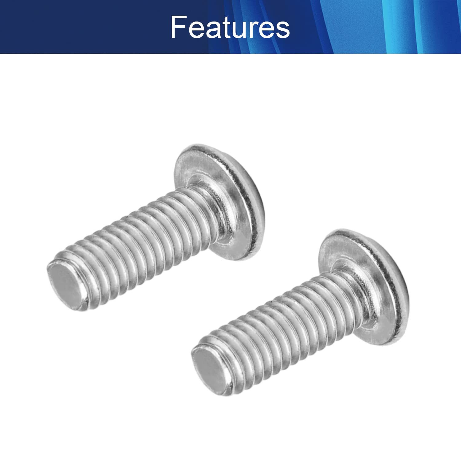 M3x8mm Hex Socket Head Machine Screws (100Pcs) - Carbon Steel Fasteners for Furniture Assembly