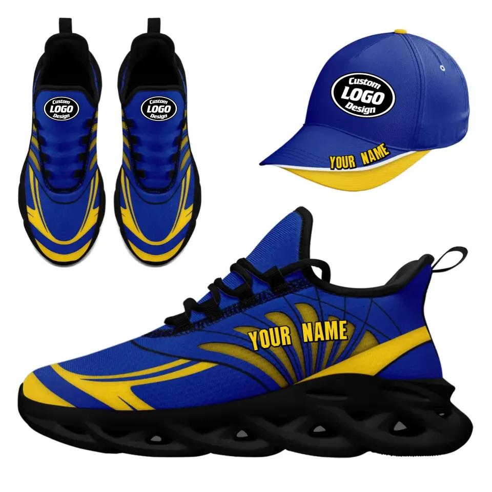 Custom Maxsoul Sneakers & Hat Combo Set - Personalized Athletic Shoes & Apparel for Gifts, Brand Promotion, Fan Festivals & Special Events - Perfect for Sports Enthusiasts, Streetwear Fashion & Corporate Giveaways