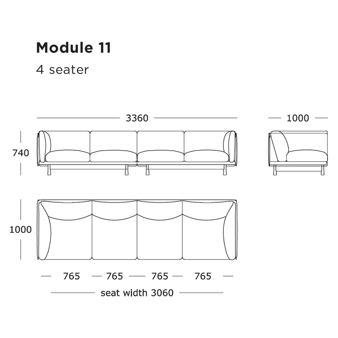 Modular Sofa Set - 9 & 11 Piece Configurable Sectional Couch for Living Room, Lounge, and Home Theater Seating