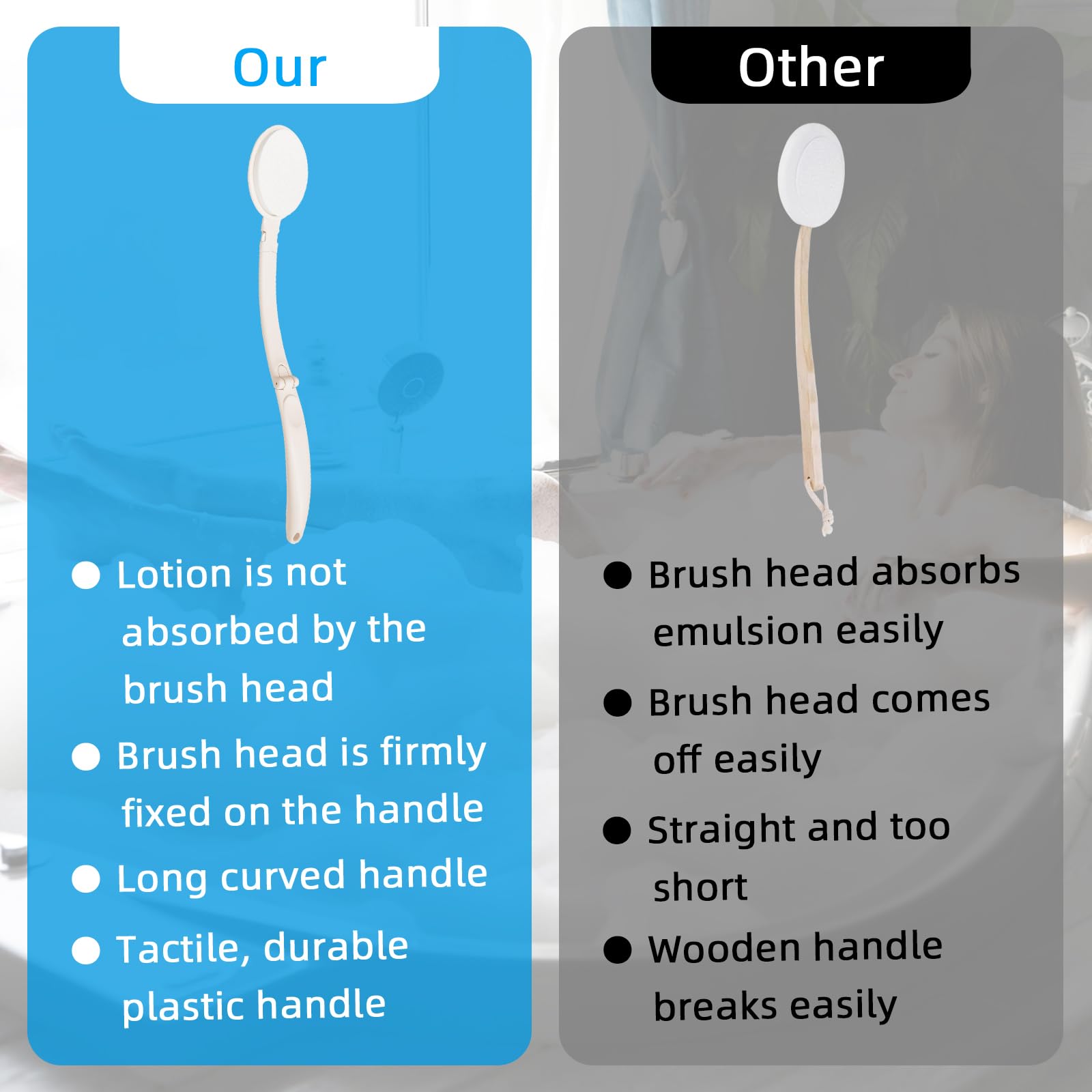 Back Lotion Applicator for Self Application - Sunscreen, Self-Tanning & Skin Cream Applicator for Women - Perfect for Legs, Feet & Acne Treatment - Ideal for Sun Protection & At-Home Skincare Routine