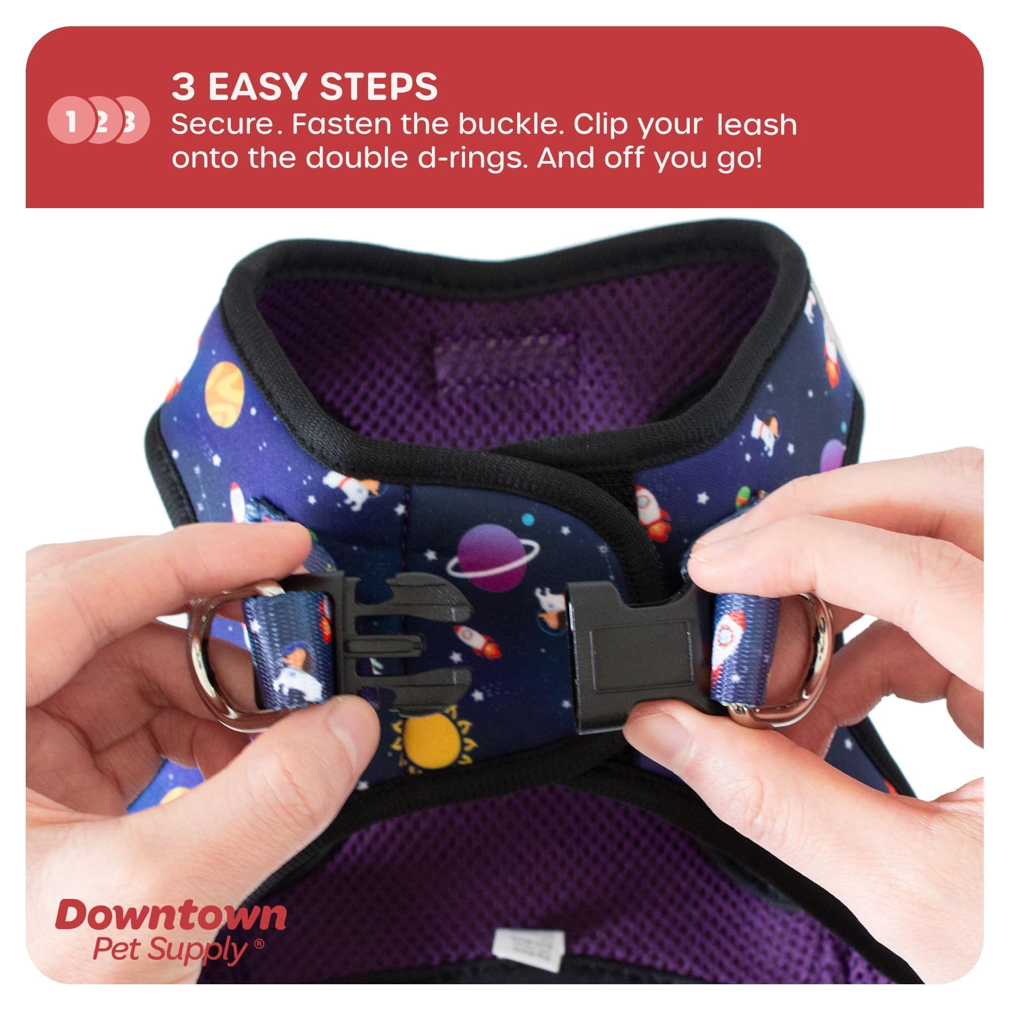 **No-Pull Step-in Dog Harness for Small Dogs | Adjustable Padded Mesh with Reflective Trim | Comfortable & Secure Buckle Strap | Perfect for Walking, Training & Outdoor Adventures**