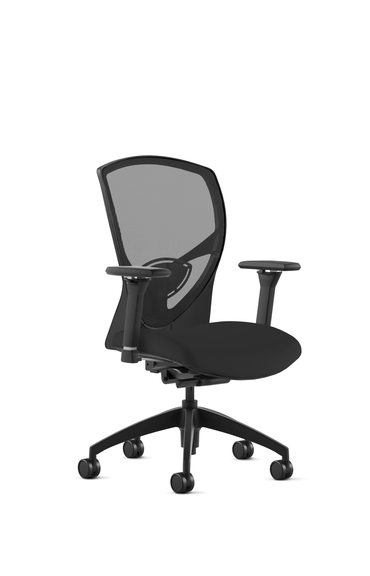 9 to 5 Theory Mid Back Ergonomic Office Chair with Adjustable Seat Slider - Lumbar Support Mesh Task Chair for Home & Office Workspace (Model 2160) - Perfect for Long Hours of Computer Work, Gaming, and Remote Working