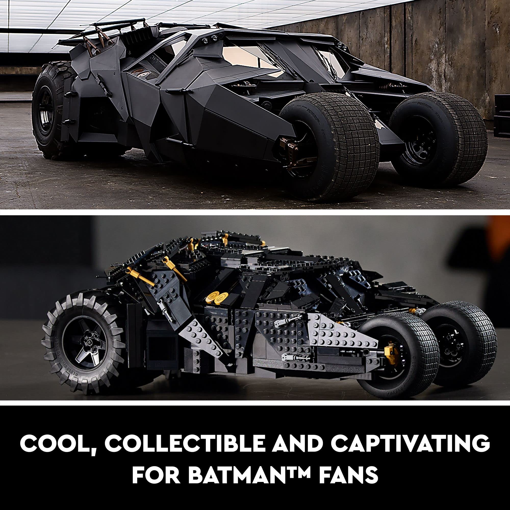 LEGO DC Batman Batmobile Building Set - Iconic Dark Knight Trilogy Car Model for Adults, Collectible Gift for Men & Women (76240) | Perfect for Home Display, Office Decor & Superhero Fans