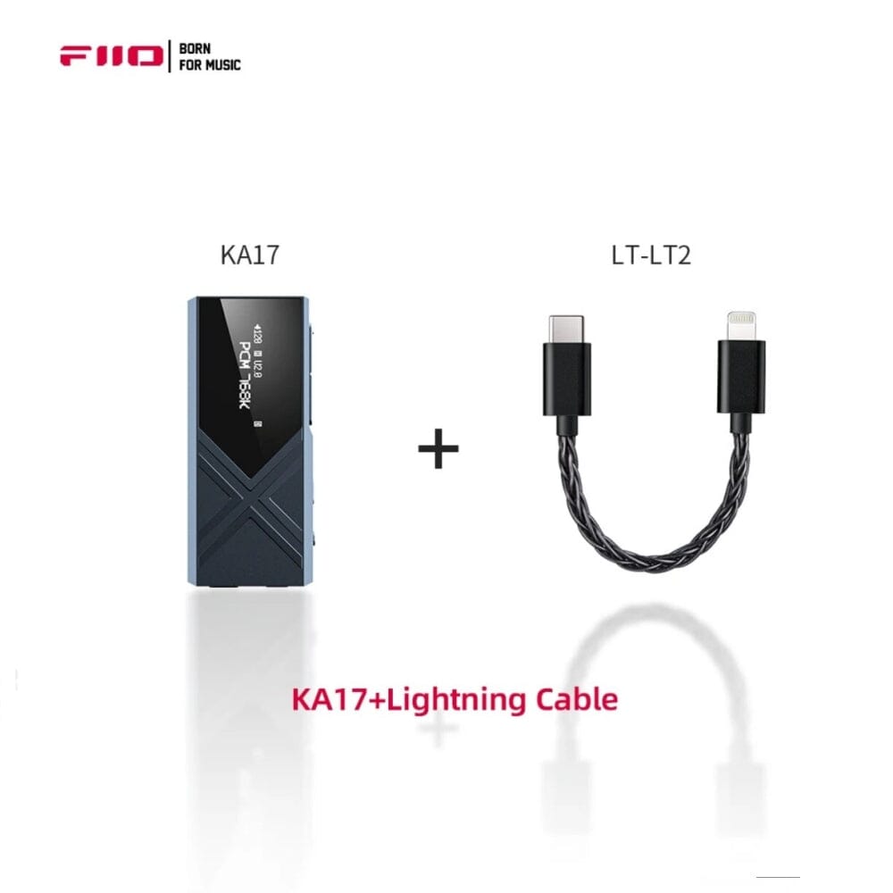 FiiO KA17 Portable USB DAC Headphone Amplifier with Dual ES9069Q - High Resolution Audio for HiFi Music, Gaming & Studio Monitoring