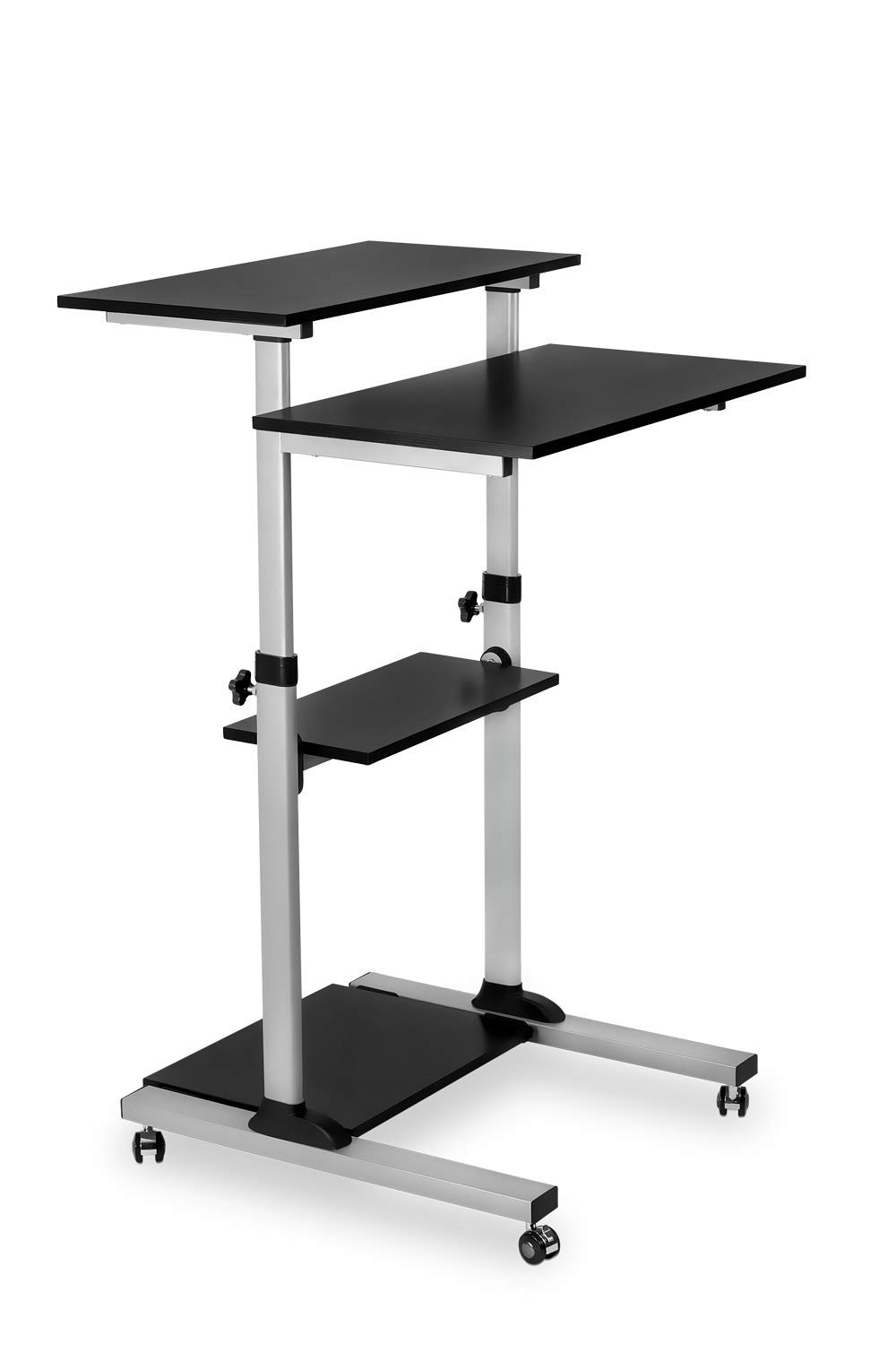 Mount-It! Adjustable Height Rolling Desk - 27.5