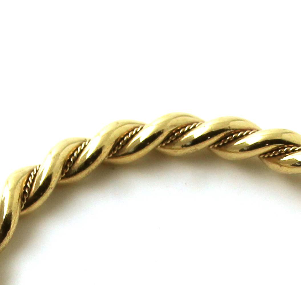 Viking Mjolnir Wolf Head Twisted Cable Bangle Cuff Bracelet - Norse Pagan Jewelry for Men & Women - Perfect for Viking LARP, Cosplay, and Historical Reenactments