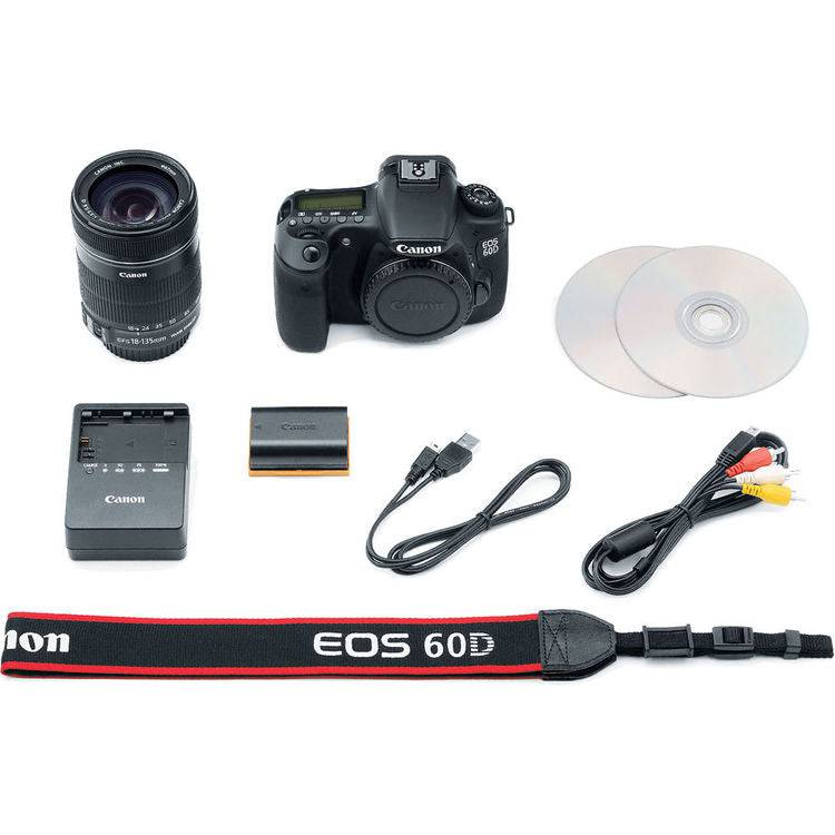 Canon EOS 60D DSLR Camera with 18-135mm EF-S IS Lens - Professional Digital Photography for Travel, Portraits & Landscapes (USA Version)