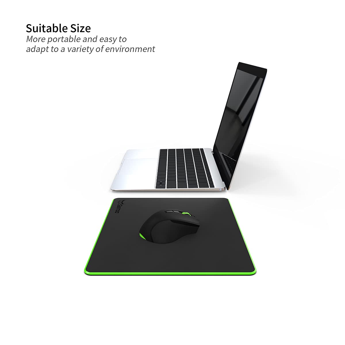 Premium Hard Plastic Resin Mouse Pad - Ultra Smooth Surface for Fast & Accurate Control - Waterproof, Odorless, Eco-Friendly - Ideal for Esports, Gaming & Office Use on Laptop & PC