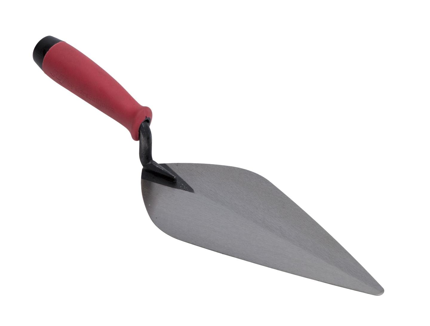 QLT By MARSHALLTOWN London Style Brick Trowel - 12 x 5 Inch Masonry Trowel with Soft Grip Handle (BTSG12) - Perfect for Bricklaying, Masonry Work & DIY Home Projects
