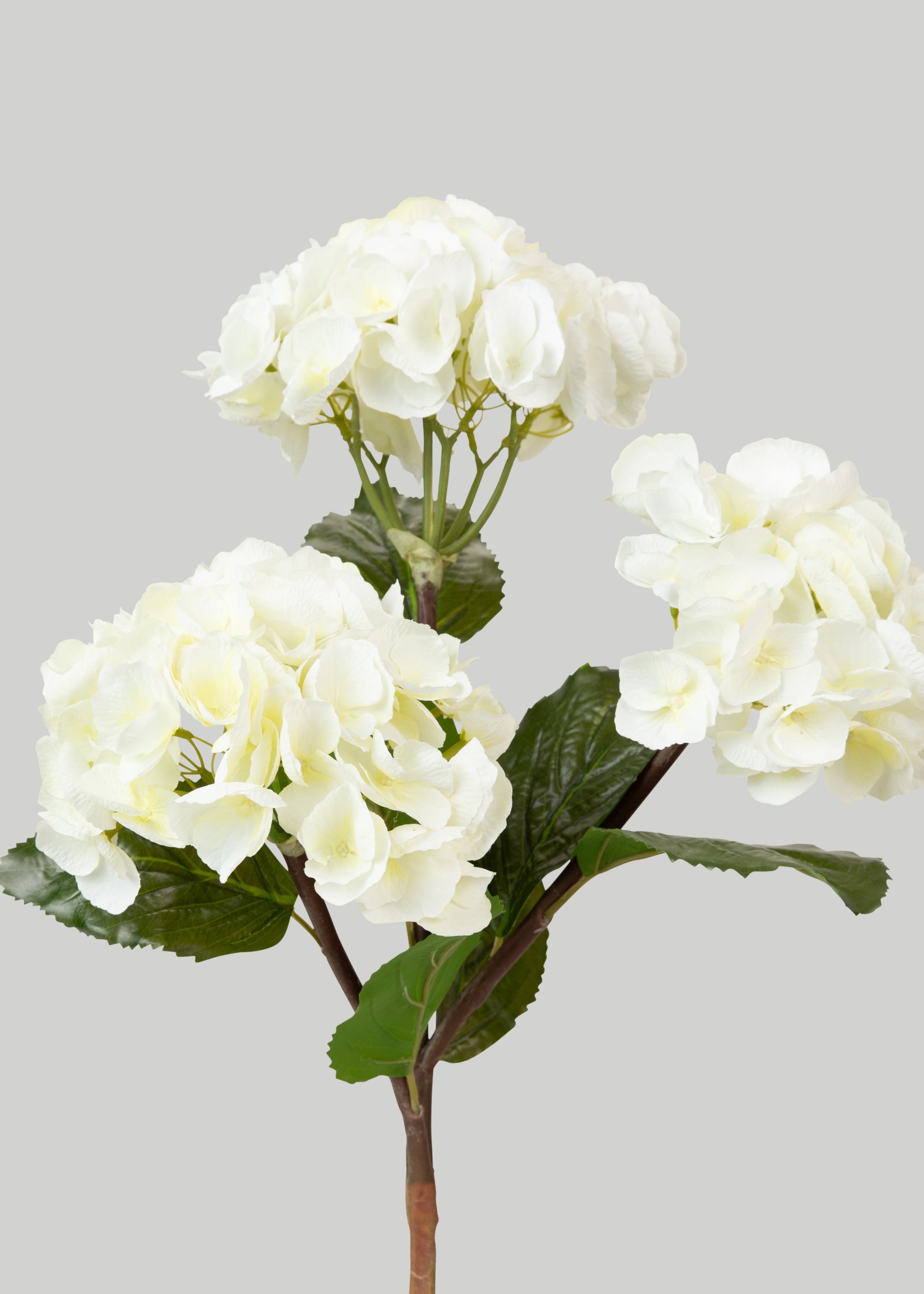 Large Cream White Artificial Hydrangea Flowers - 20 Stems for Home Decor, Wedding Centerpieces & Floral Arrangements