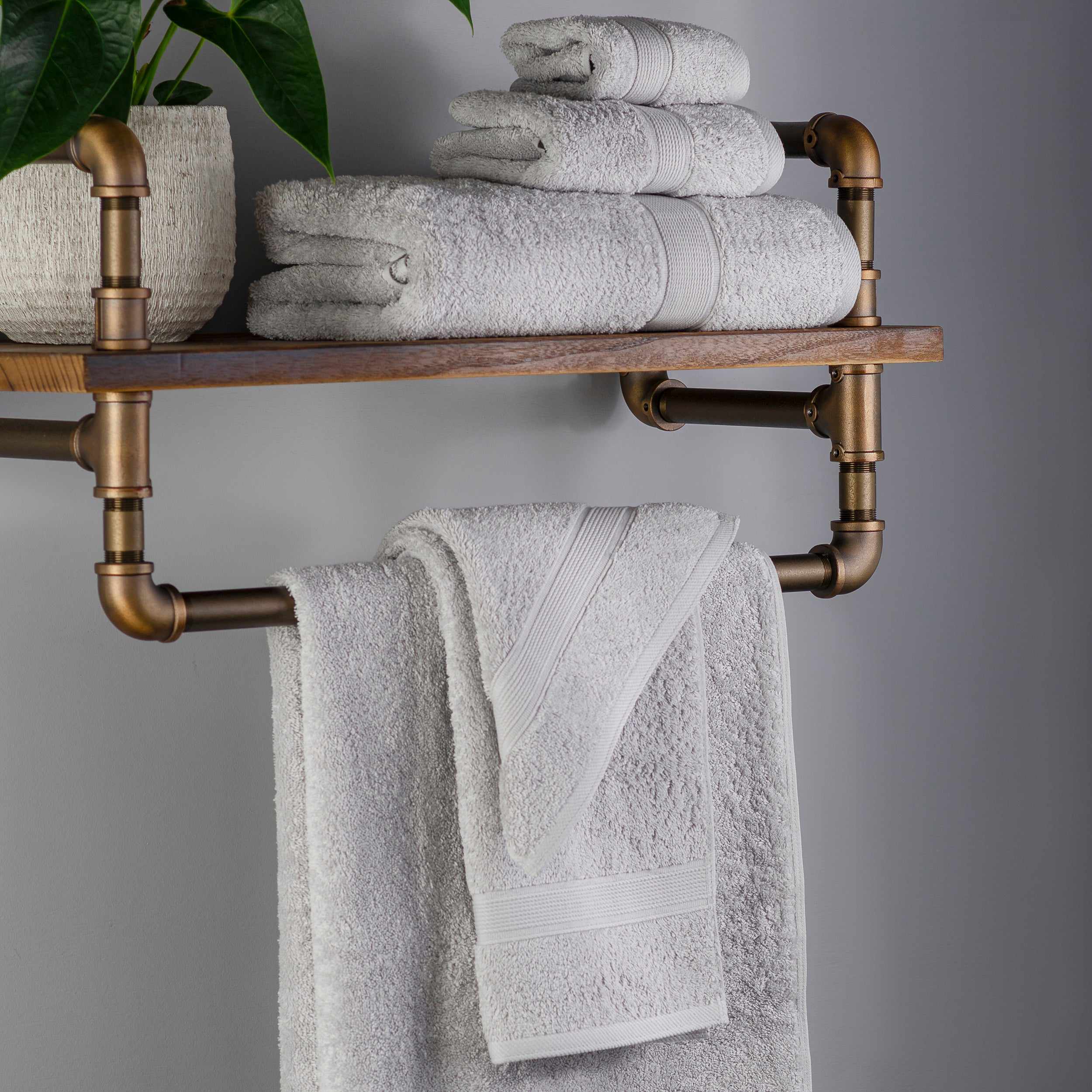 Premium Organic Cotton 6-Piece Plush Towel Set - Ultra Soft, Absorbent & Eco-Friendly Bath, Beach & Gym Towels for Home & Travel