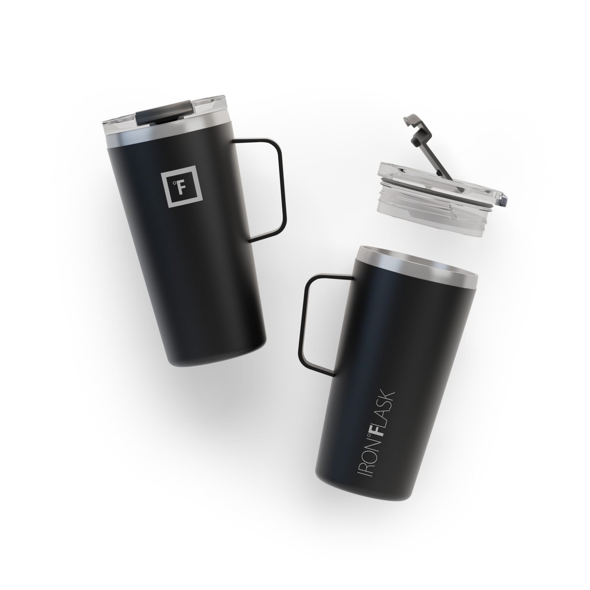 16 Oz Grip Coffee Mug - Insulated Travel Mug with Non-Slip Handle, Perfect for Hot & Cold Drinks - Ideal for Office, Commuting, Camping and Outdoor Activities