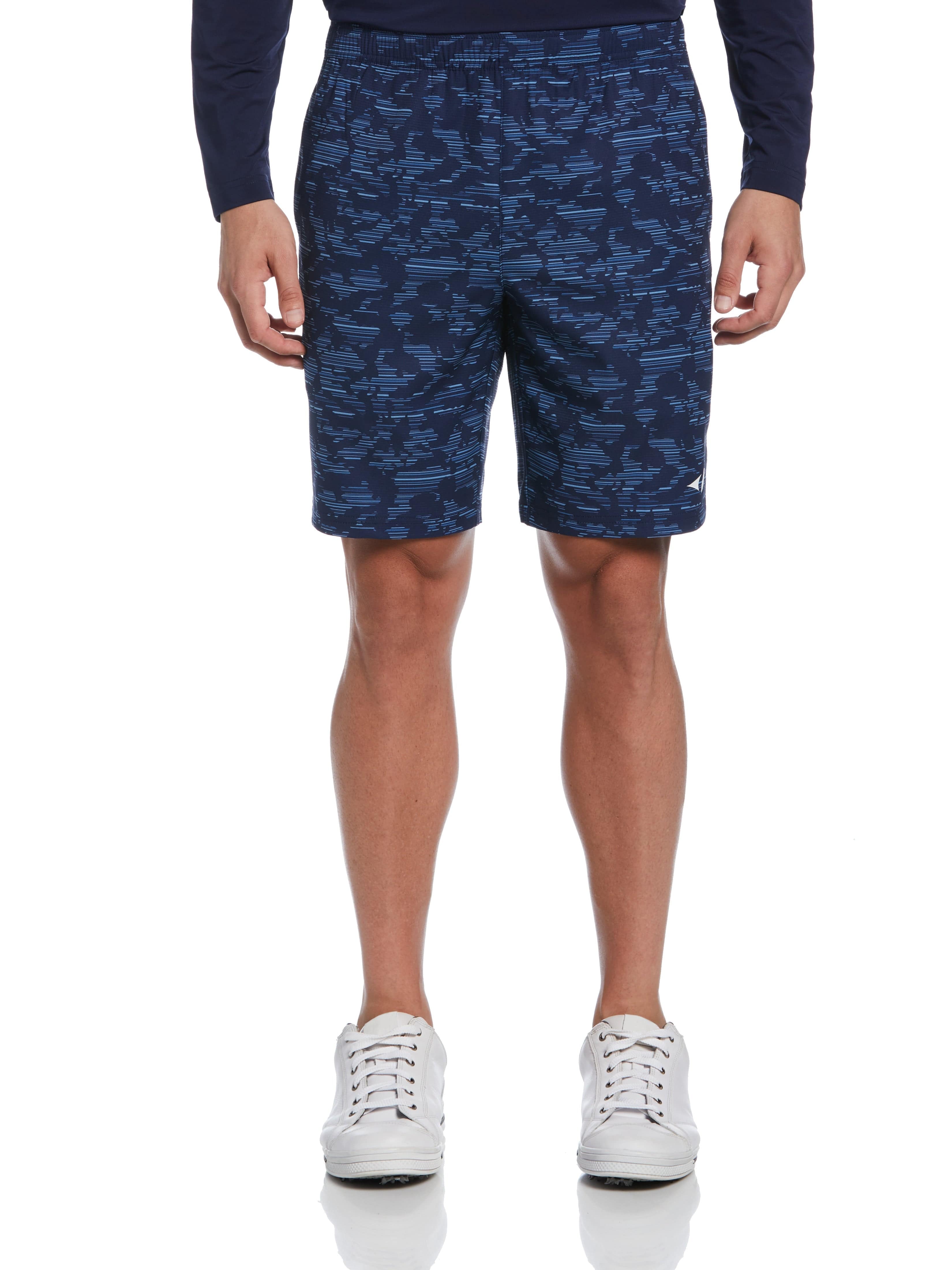 Men's Camo Print Tennis Shorts - Quick Dry Athletic Shorts for Running, Gym & Outdoor Sports | Comfortable Workout Shorts with Pockets