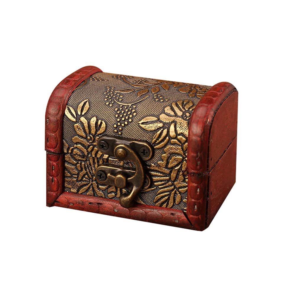 Antique Lotus Narcissus Wooden Jewelry Box - Elegant Display Case for Earrings, Bracelets & Rings | Perfect for Home Decor, Gift Giving & Jewelry Organization
