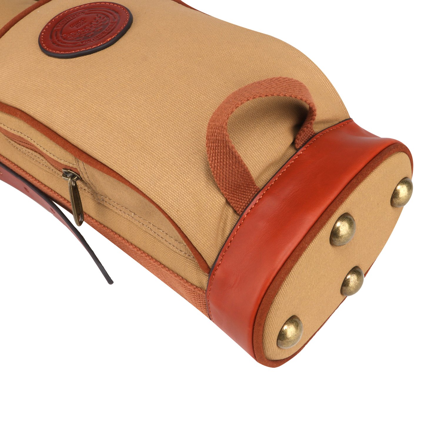 Vintage Golf Club Carry Bag - Durable Canvas & Leather Travel Case for Golf Clubs | Perfect for Golf Trips, Tournaments & Practice Sessions