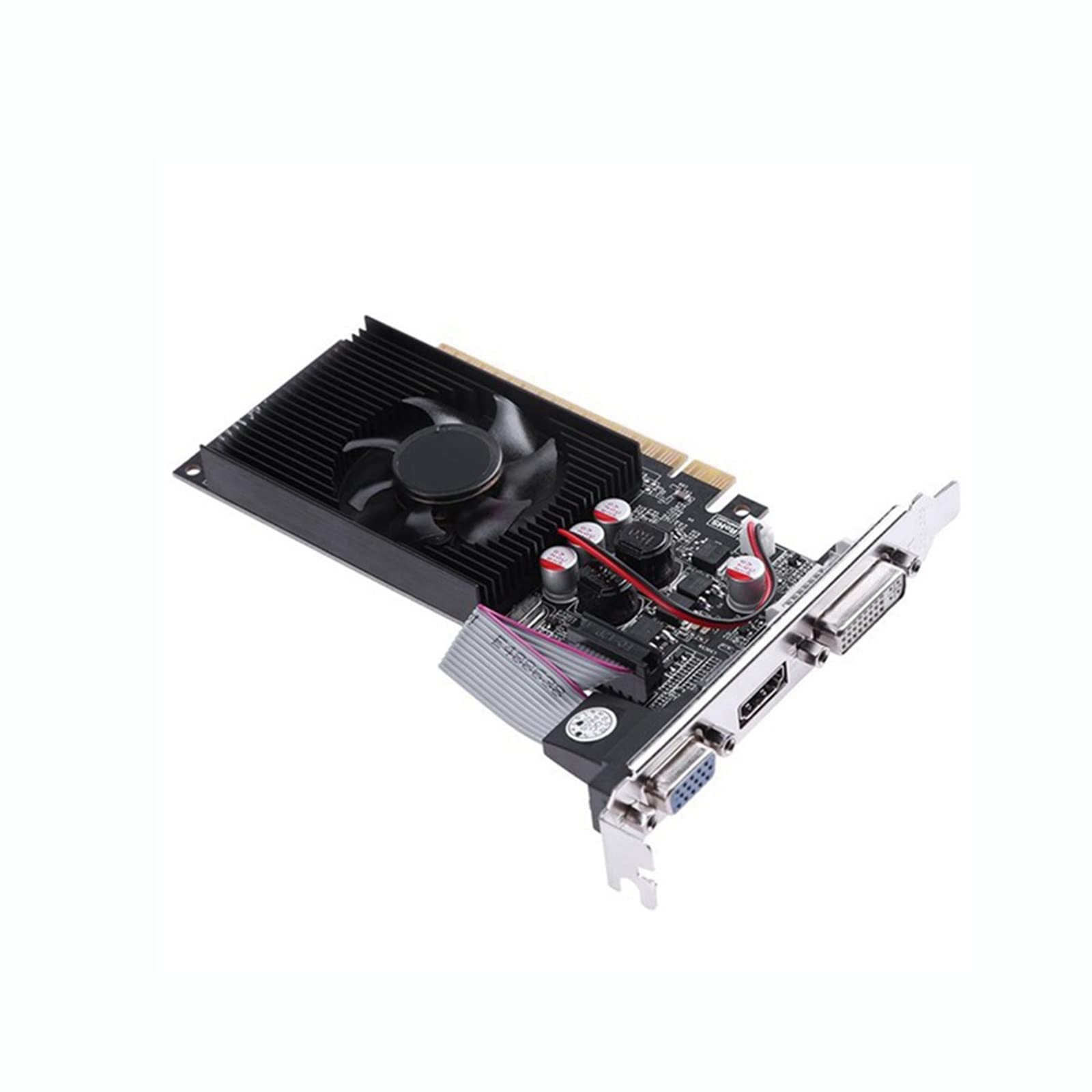 GT730 2GB DDR3 64-bit Gaming Graphics Card - Half-Height Video Card for GeForce with DVI & VGA Ports | Perfect for Home Theater PCs, Office Workstations & Light Gaming