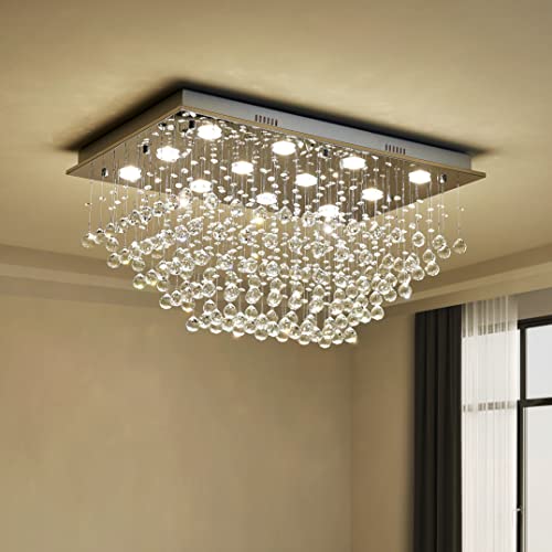 Clear Crystal with Chrome Canopy 12 Lights
