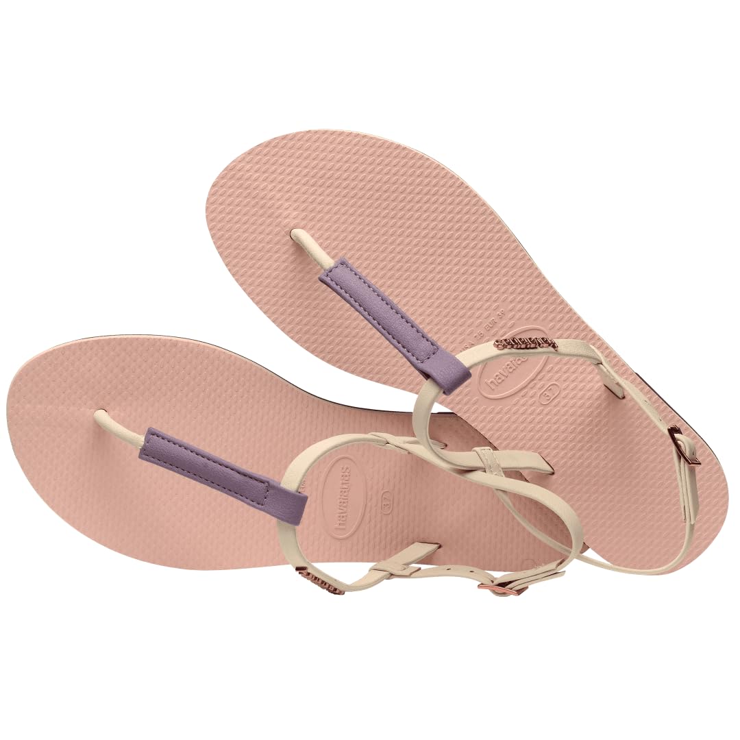 Havaianas Women's You Rio Flip Flop Sandals - Ballet Rose - Size 8 | Comfortable Summer Beach Shoes for Women | Perfect for Pool, Vacation & Casual Wear