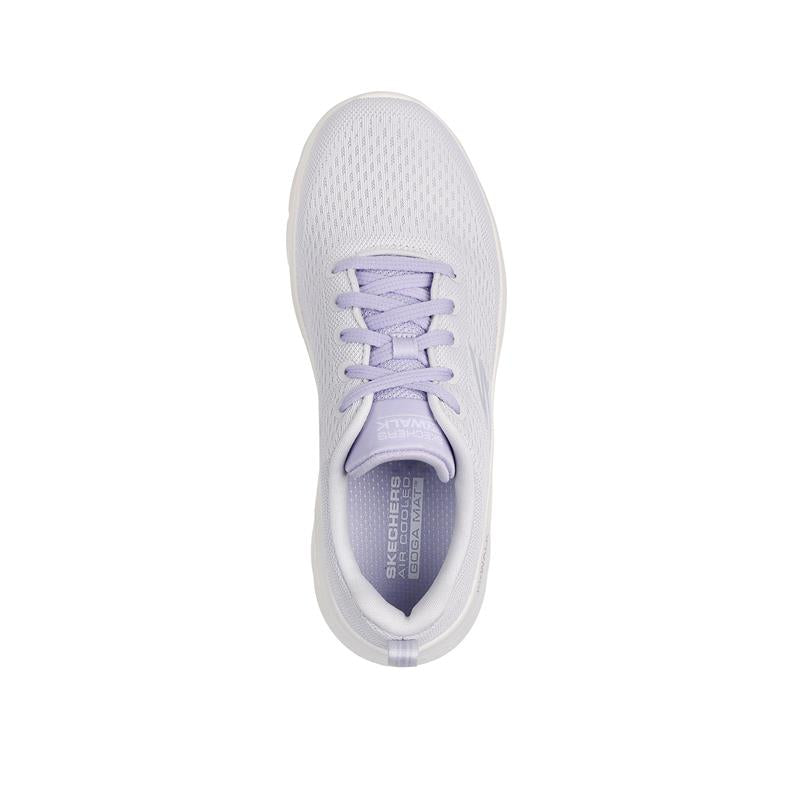 Go Walk Flex Women's Slip-On Sneakers 124830/GYLV - Lightweight & Comfortable Walking Shoes for Travel, Work & Everyday Wear