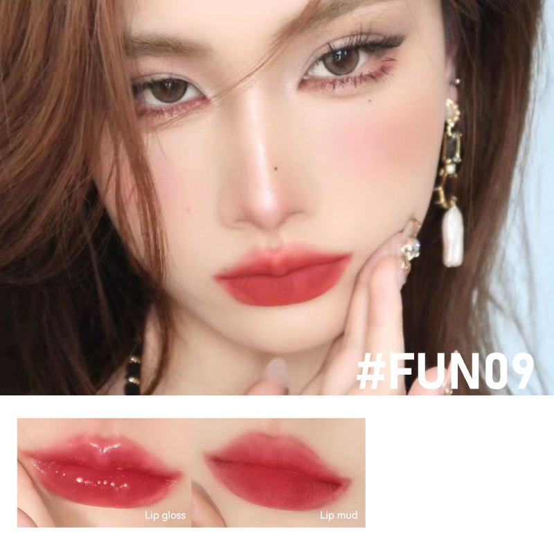 LEEMEMBER Fun Double Ended Lip Gloss - Long Lasting, Non-Sticky Lip Glaze for Day & Night Wear - Perfect for Parties, Dates, and Everyday Makeup Looks