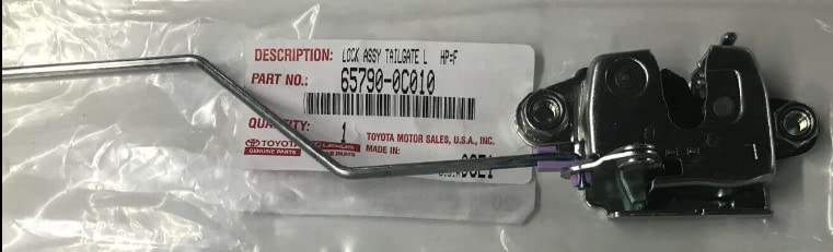 Toyota 65790-0C010 Tailgate Lock Assembly Replacement - Durable & Secure Pickup Truck Tailgate Lock for Toyota Tundra, Tacoma - Perfect for Off-Roading & Heavy-Duty Use