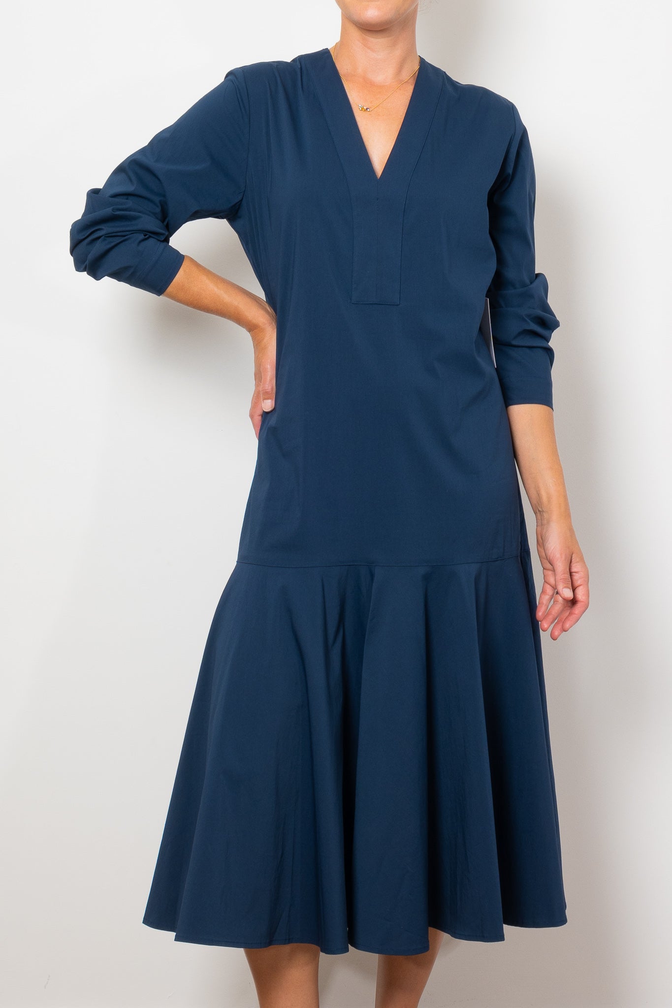 Mela Purdie Bell Sleeve Dress - Elegant Floral Print Microfiber Midi Dress for Women | Perfect for Parties, Weddings & Date Nights