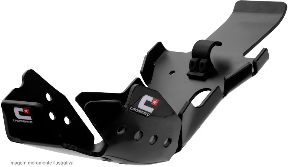 CrossPro DTC Plastic Bash Plate with Linkage Protection for Honda CRF250R 2018 - Off-Road Motorcycle Skid Guard for Trail Riding and Dirt Bike Protection