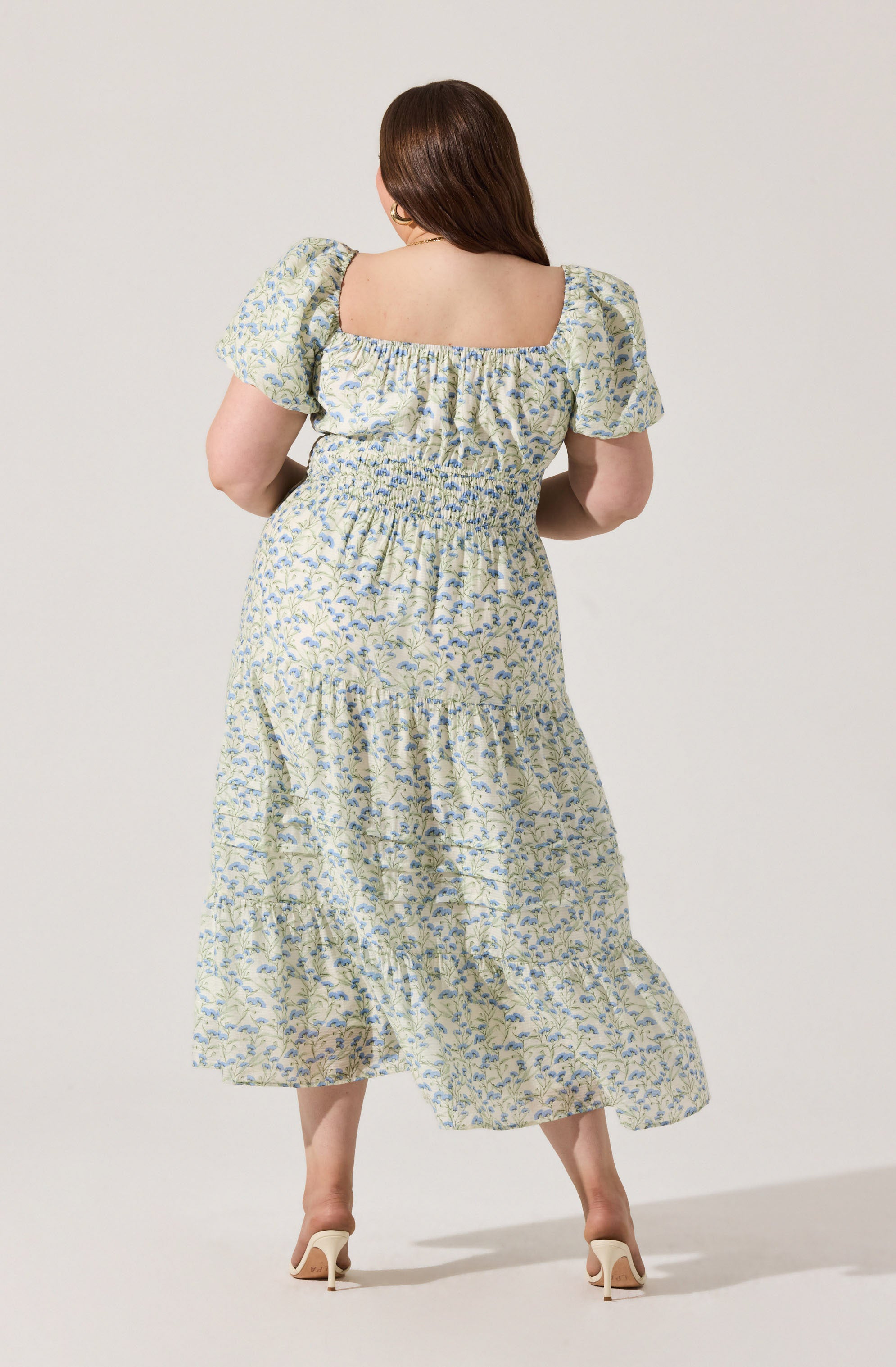 Floral Print Tiered Maxi Dress for Women - Elegant Summer Beach Wedding Party Dress - Perfect for Vacations, Date Nights & Special Occasions