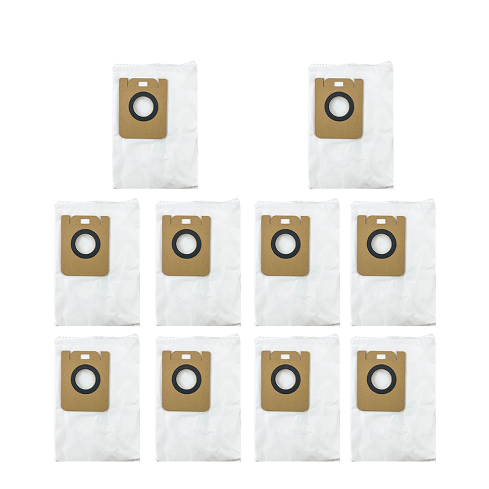 10 Pack Replacement Dust Bags for Dreame Z10 Pro Robot Vacuum Cleaner - HEPA Filter Compatible Accessories for Pet Hair & Allergen Removal - Perfect for Hardwood Floors & Carpets