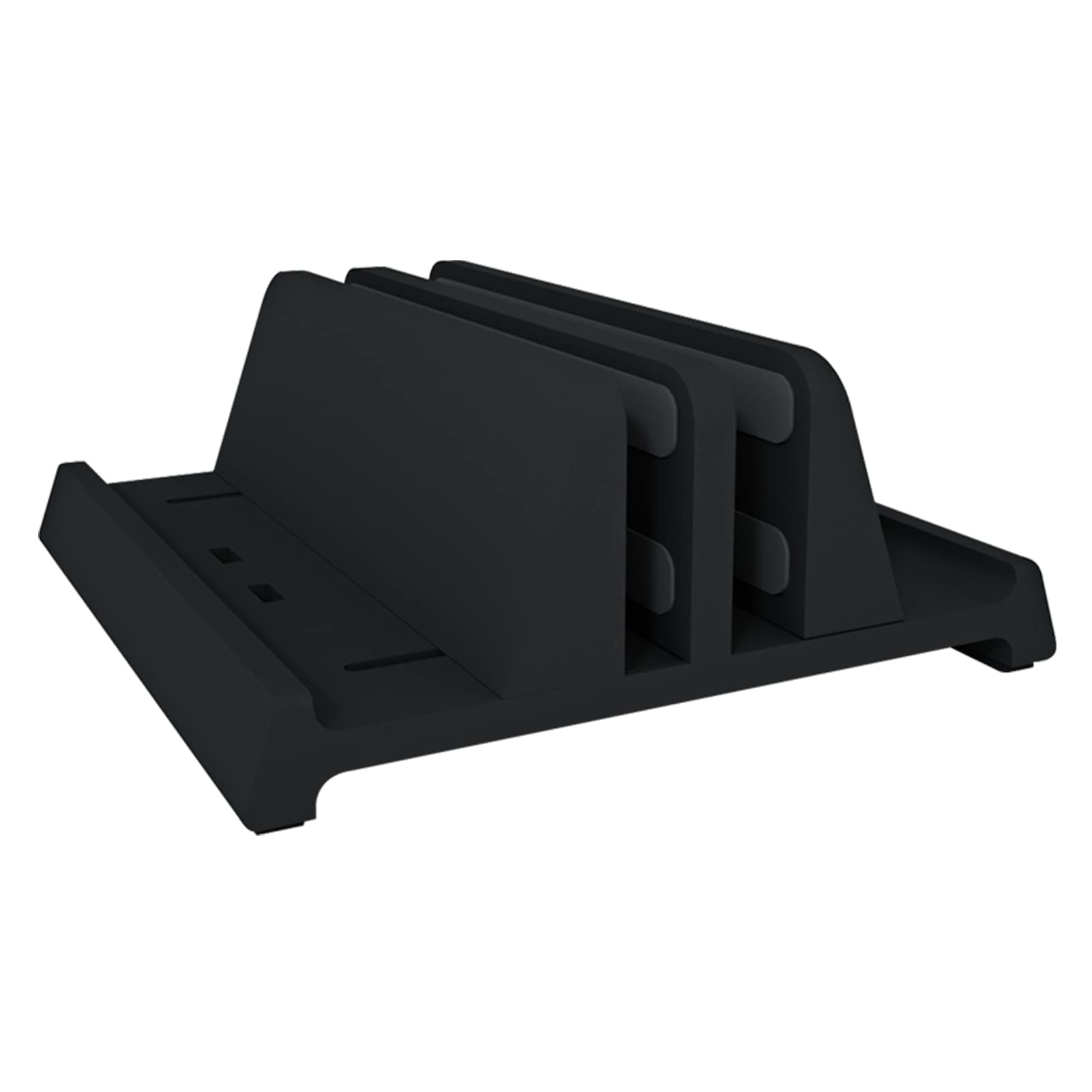 Adjustable Vertical Laptop Stand Holder - 3-in-1 Desktop Organizer for Laptops, Tablets & Phones (Fits 10-17 Inch Devices) | Perfect for Home Office, Workspace & Dorm Room Setup