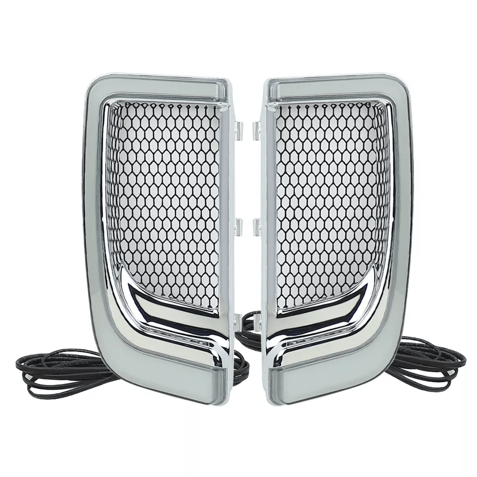 Eagle Lights SUNBURST Lower Fairing Grill LED Lights for Harley Davidson Motorcycles - Bright Custom Accent Lighting for Night Riding & Bike Shows
