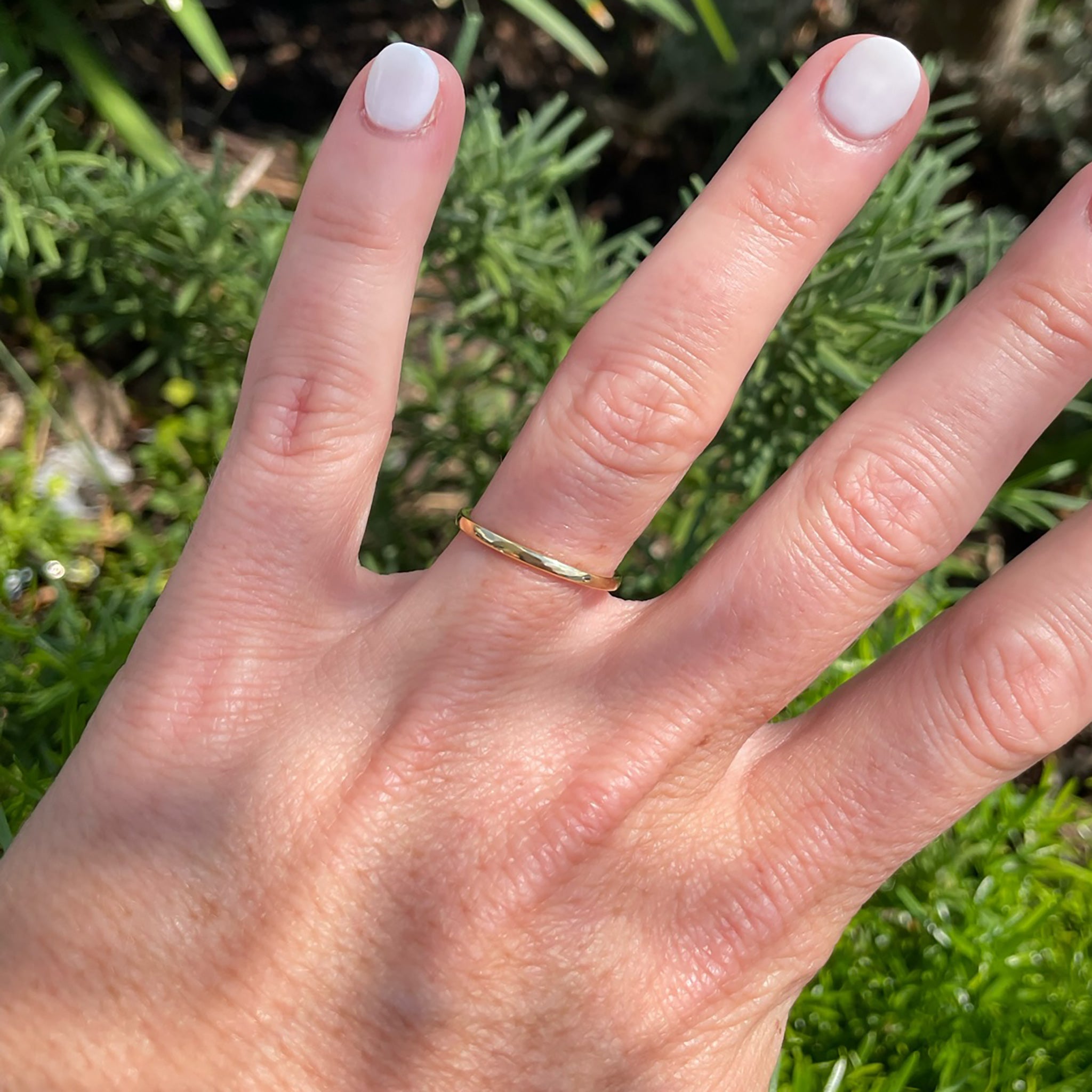 14K Gold Ring for Women - Elegant Melody Design, Perfect for Weddings, Anniversaries & Gifts | Dainty Stackable Band Jewelry