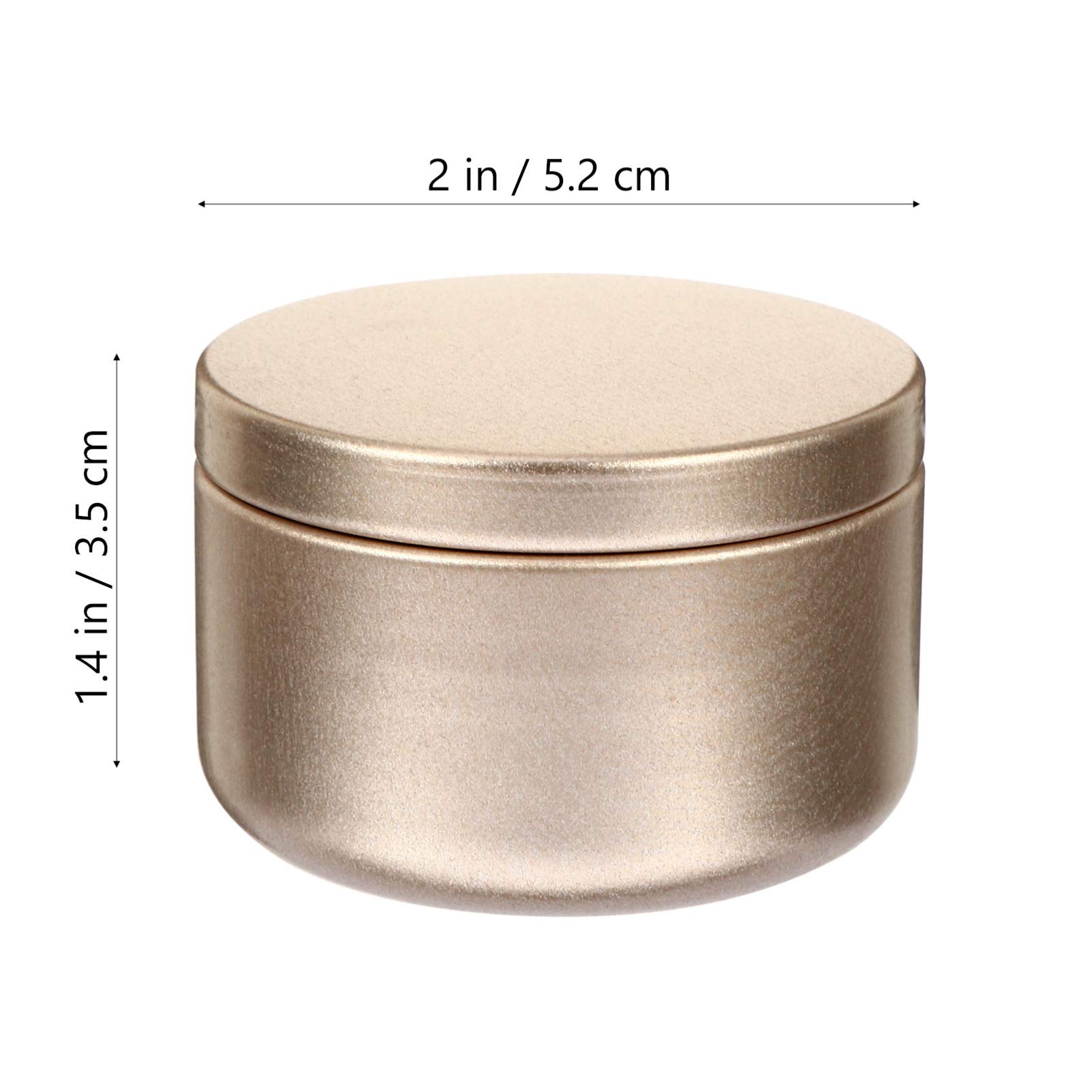 SEWACC 12-Pack Empty Aluminum Candle Tins with Lids - 50ml Round Metal Candle Containers for DIY Candle Making, Wax Melts & Home Decor