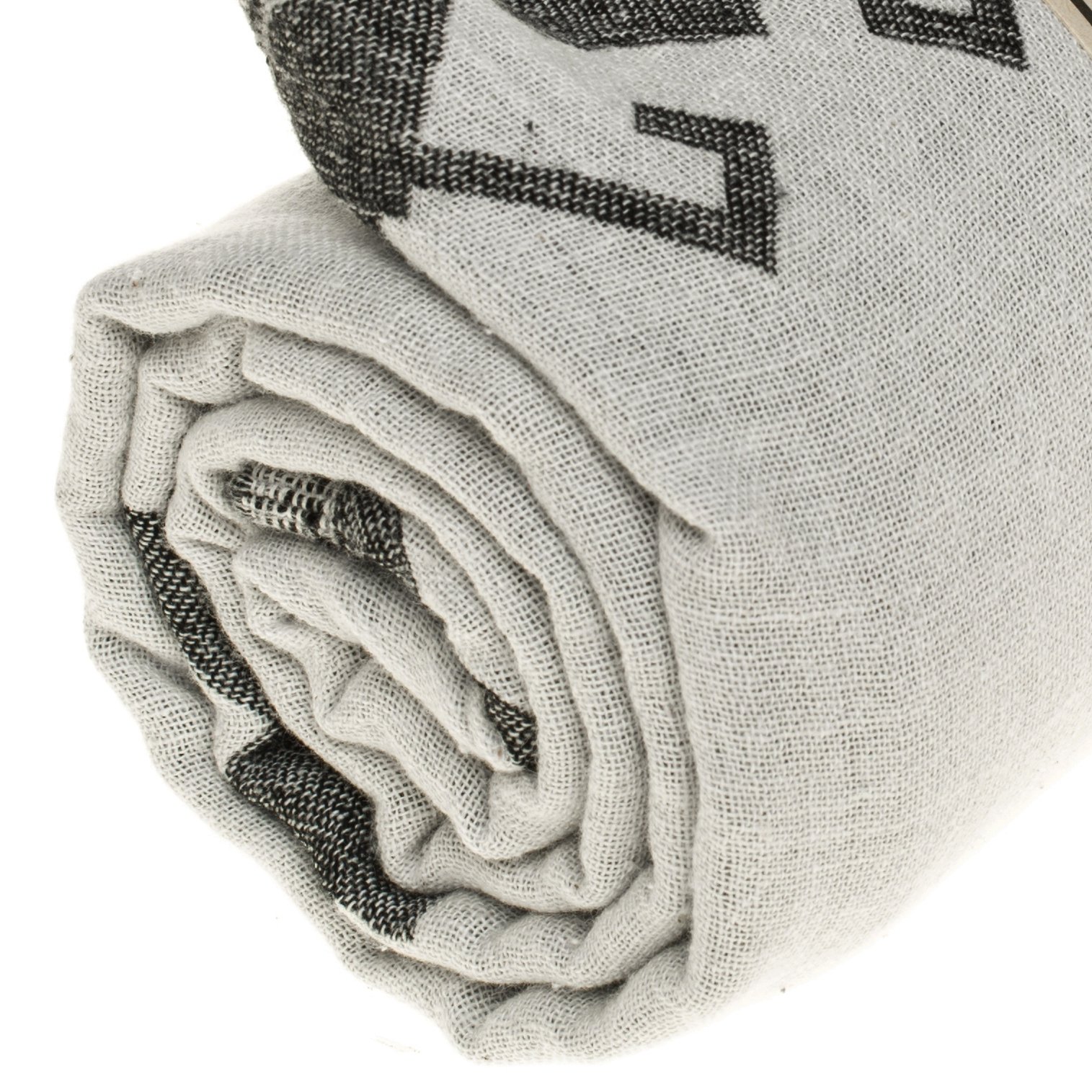 Bersuse 100% Cotton Oaxaca Turkish Towel - Ultra Absorbent Beach Towel, Bath Towel & Dual Layer Peshtemal Blanket - 37x70 Inches (Set of 3, Black) - Perfect for Pool, Spa, Travel & Yoga