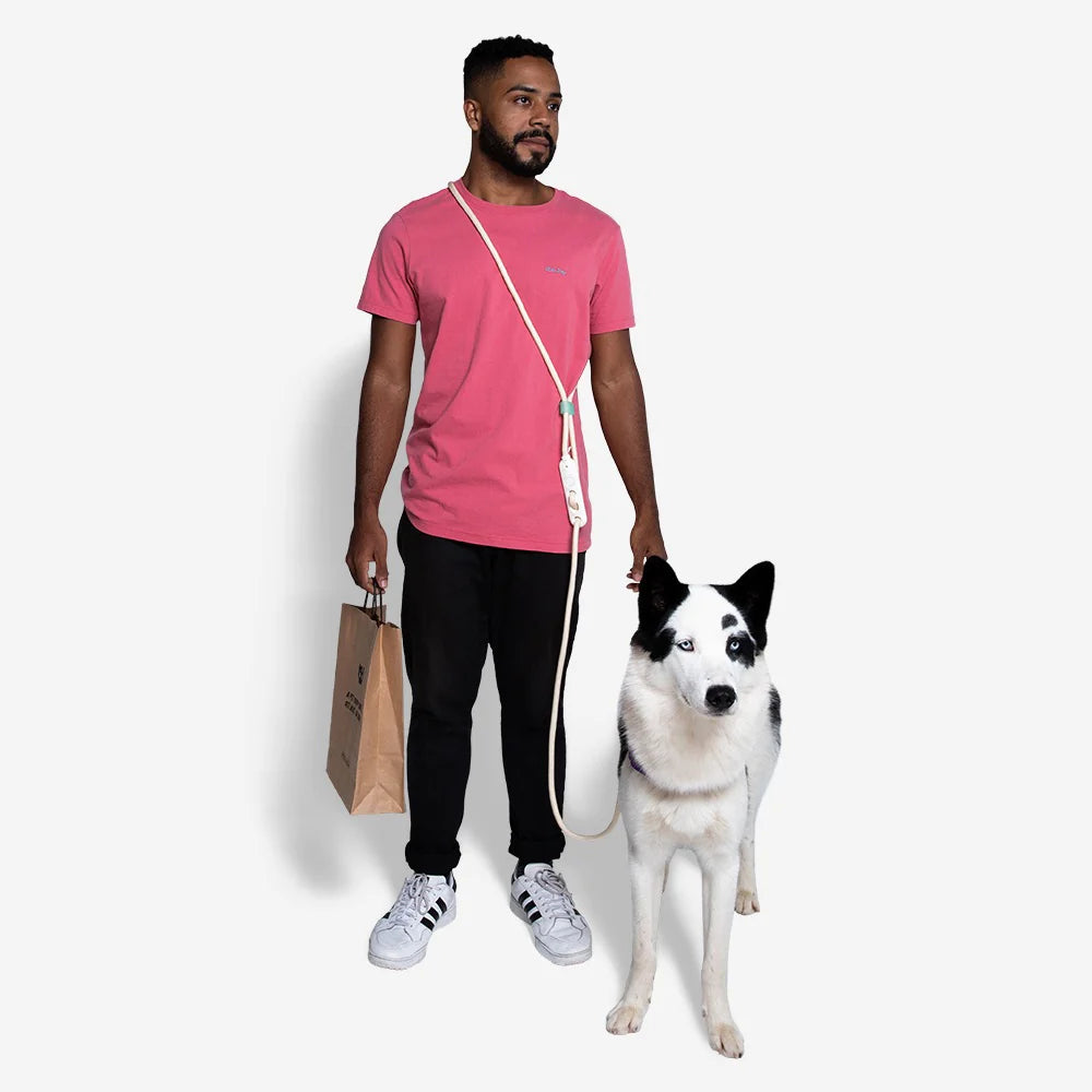 Zee.Dog Hands-Free Dog Leash with Vanilla Scent - Adjustable Waist Belt for Walking, Running & Training - Comfortable & Secure for Small to Large Dogs