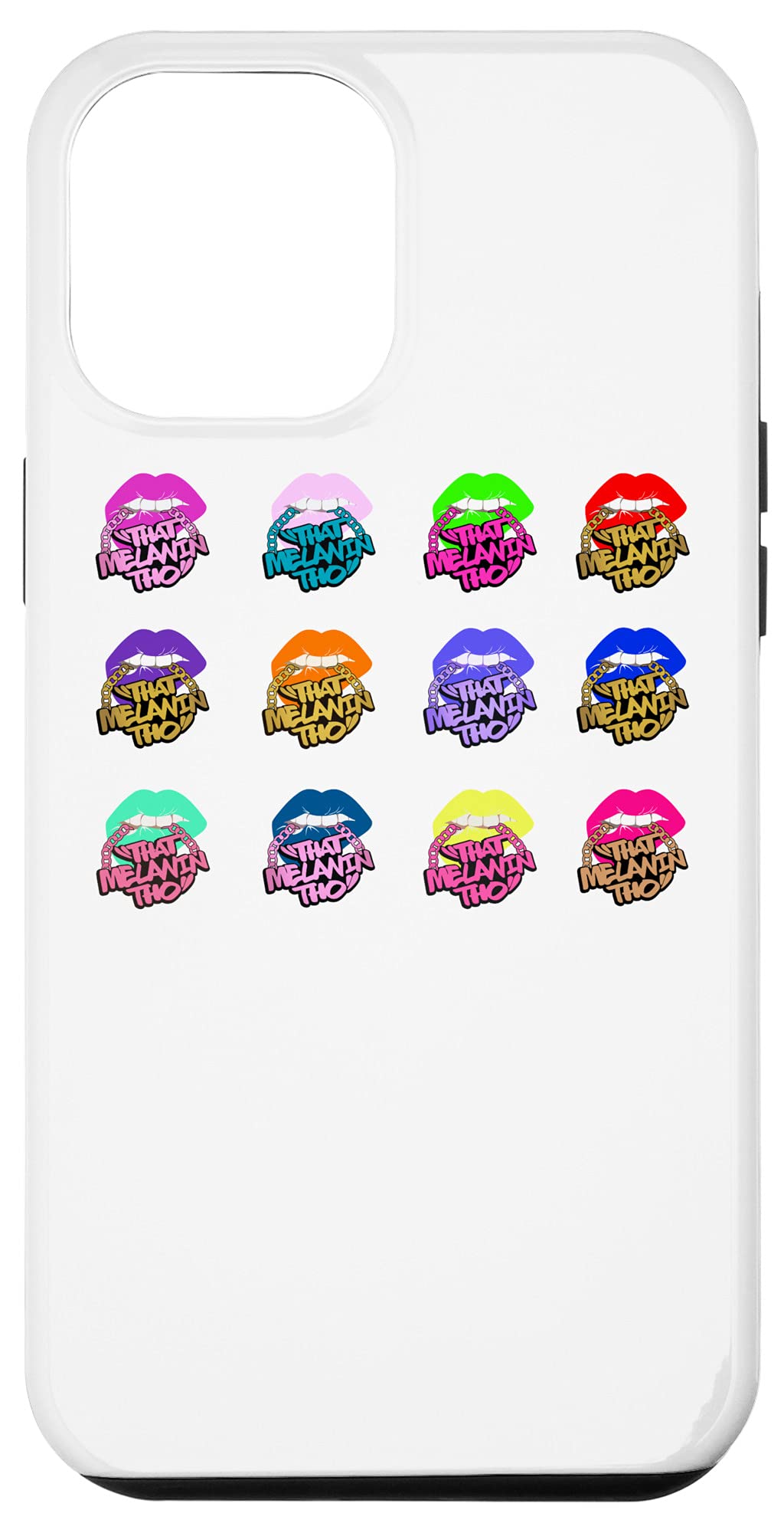 iPhone 12 Pro Max Protective Case - Melanin Love Design | Certified Black-Owned Business | Durable Phone Cover for Work, Travel & Everyday Use