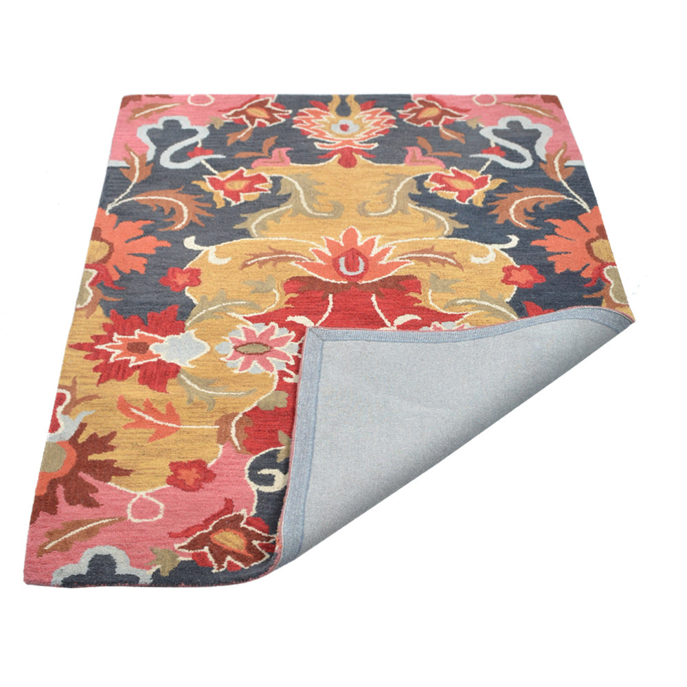 Premium Hand-Tufted Alstroemeria Floral Area Rug - Soft & Durable Non-Slip Living Room Carpet for Bedroom, Nursery, or Dining Room Decor