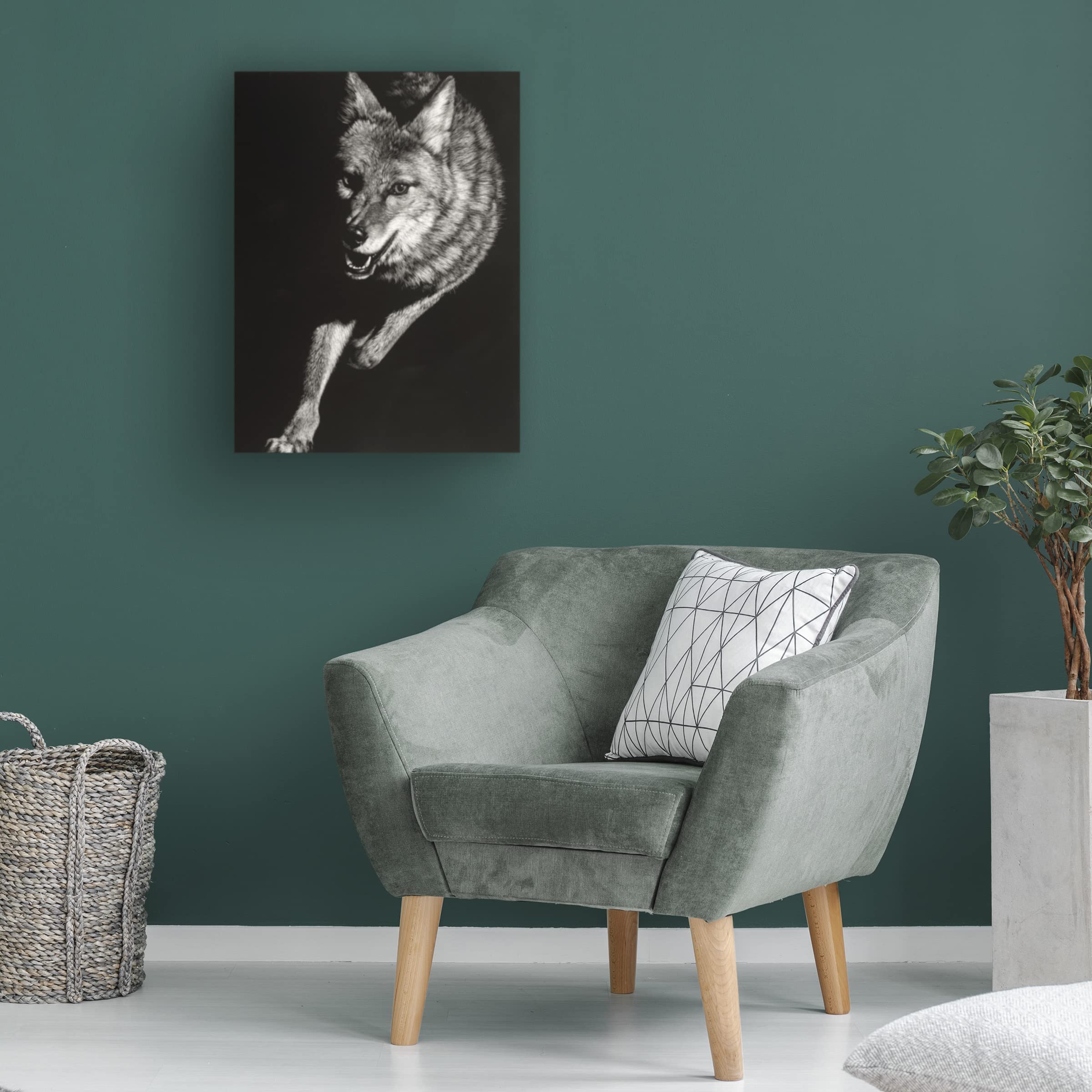 Wild Scratchboard V Canvas Art by Julie T Chapman - Handmade Wildlife Painting for Home & Office Decor | Perfect for Living Room, Bedroom, or Office Wall Art