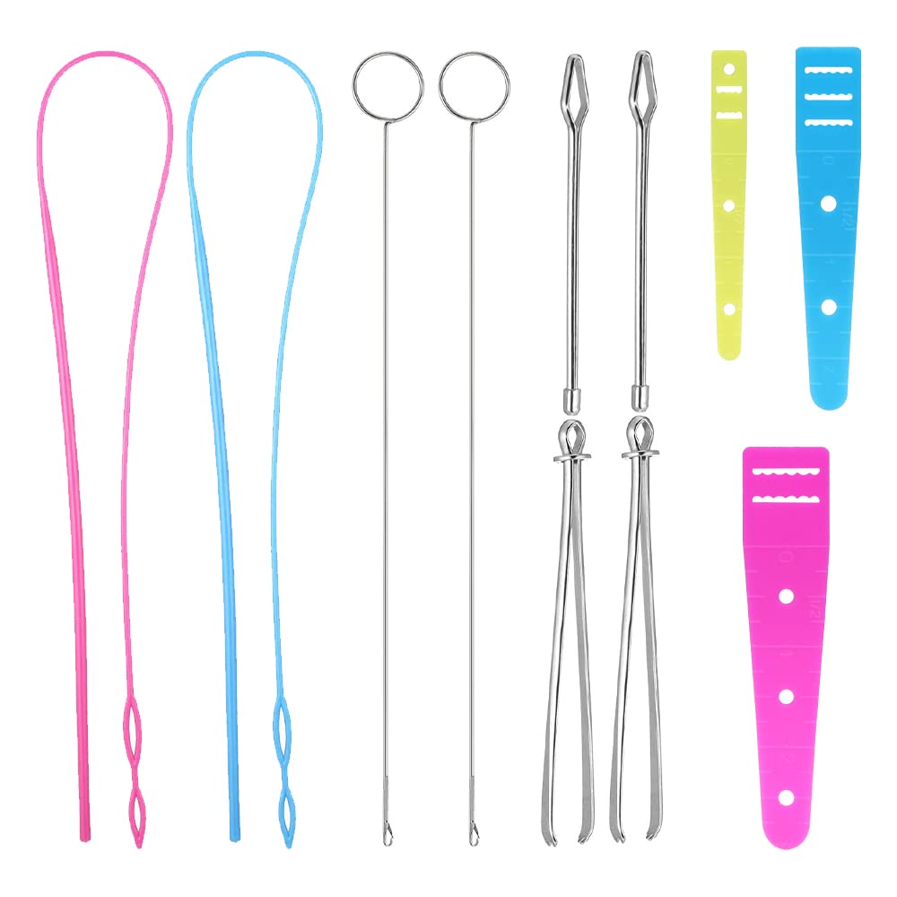 Neikafan 11-Piece Loop Turner Sewing Kit - Flexible Drawstring Threader Set for Easy String Replacement | Embroidery, Beading, DIY Crafts & Knitting Tools | Perfect for Sewing Projects, Clothing Repair & Crafting Accessories