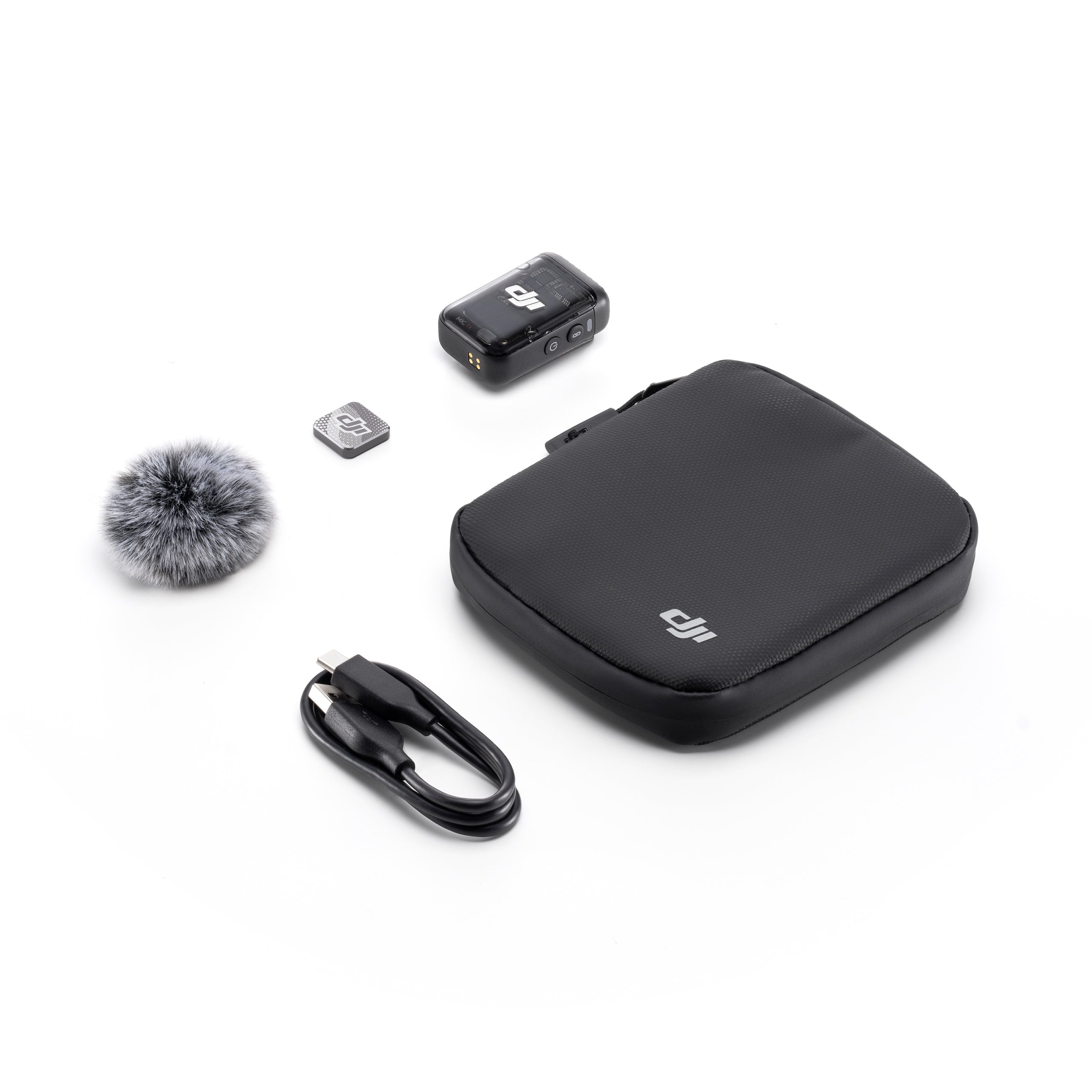 DJI Mic 2 Wireless Lavalier Microphone Transmitter - Shadow Black for Vlogging, Interviews & Content Creation