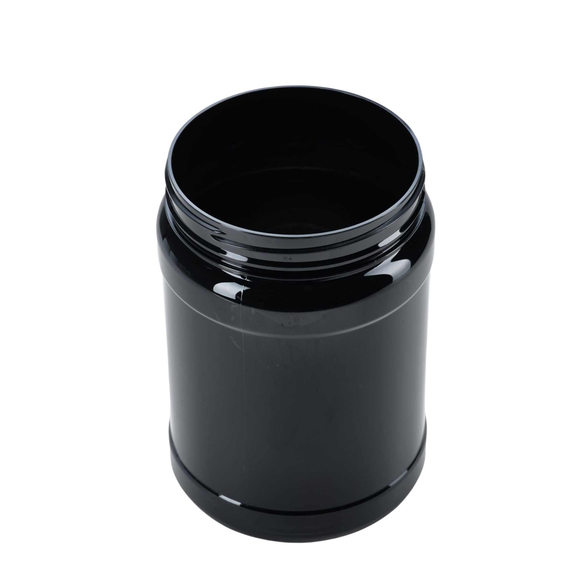 10-Pack 2.5L Wide Mouth Plastic Jars with Lids - Black Empty Protein Powder Storage Containers | Bulk Food Storage, Supplement Organizer, DIY Crafts & Kitchen Pantry Organization