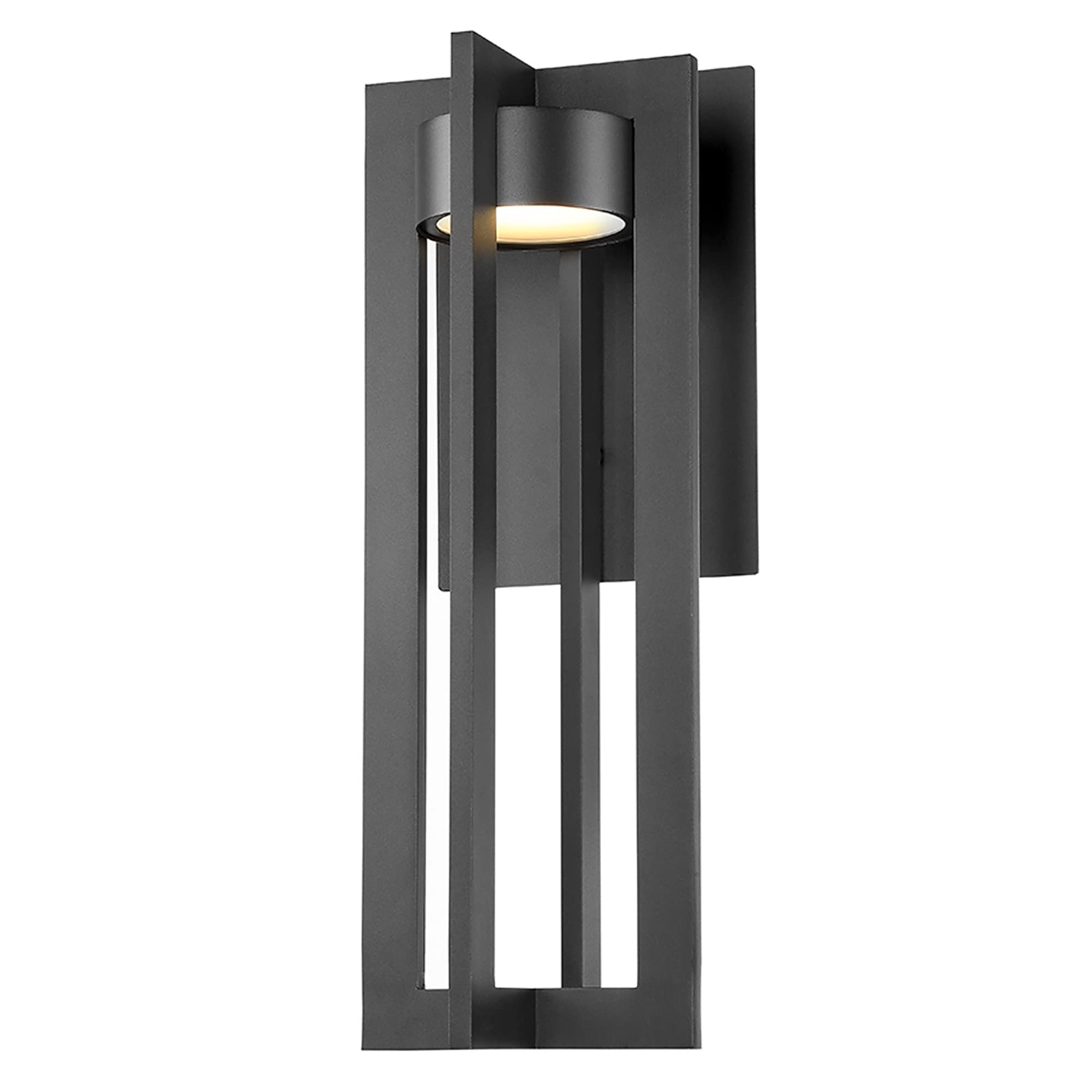 WAC Lighting dweLED 20-Inch LED Wall Light - Indoor/Outdoor Use - 3000K Warm White - Black Finish - Perfect for Porch, Patio, and Entryway Lighting