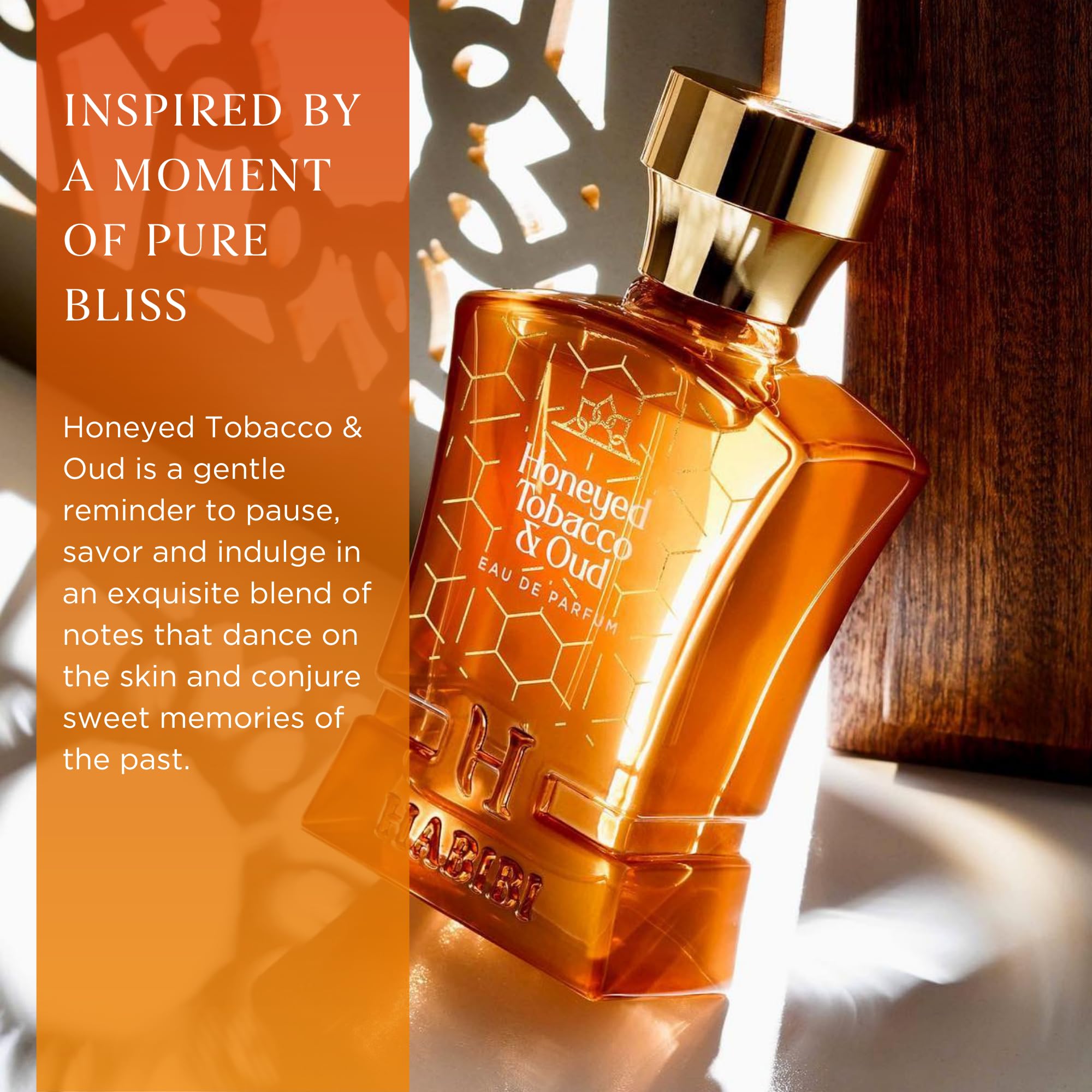 Premium Honeyed Tobacco & Oud Arabian Cologne for Men - Long Lasting Eau De Parfum Spray (2.5 Oz) with Woody, Smoky & Sweet Notes - Perfect for Date Nights, Special Occasions & Daily Wear