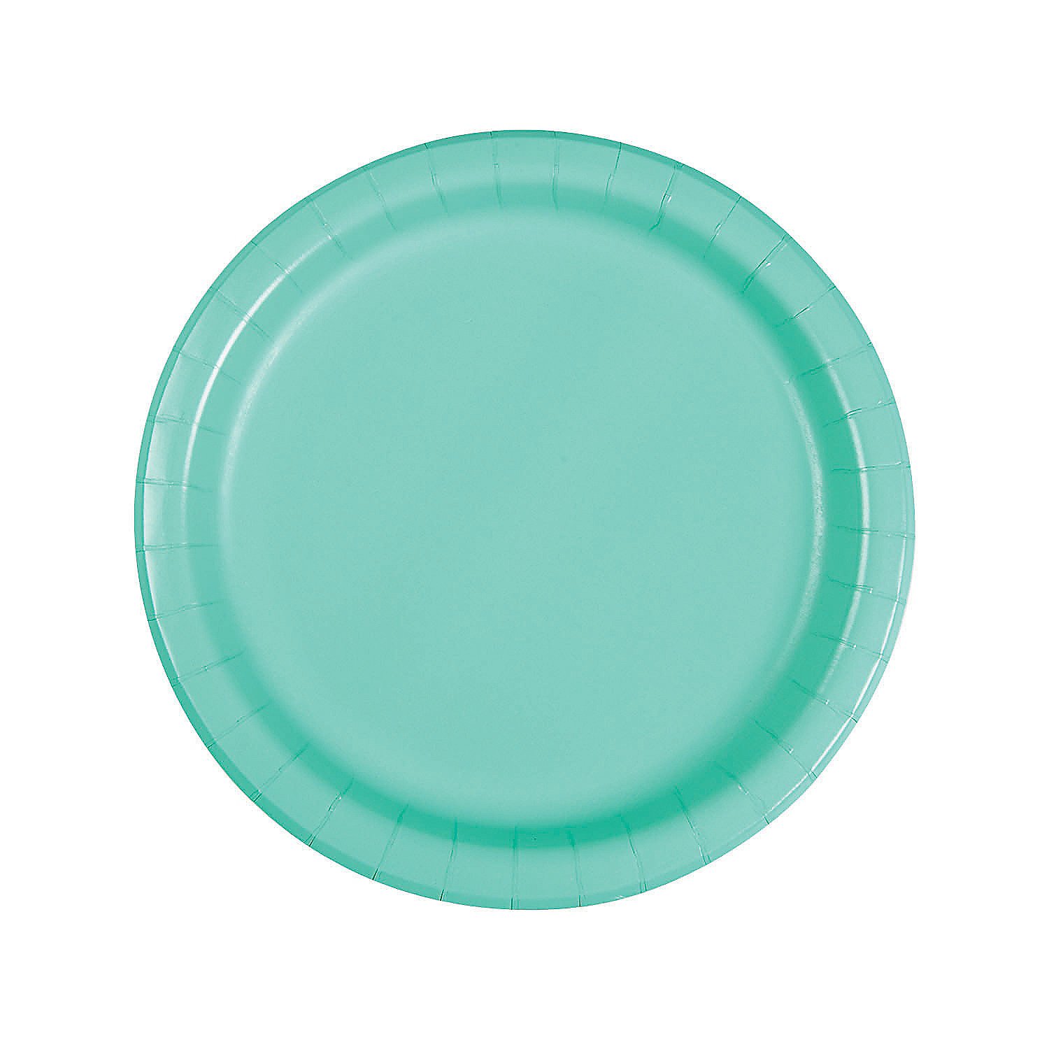 Fun Express 24-Piece Fresh Mint Dinner Plates Set - Durable Solid Tableware for Parties, Events & Everyday Dining - Elegant Plates & Bowls for Home, Restaurants & Catering