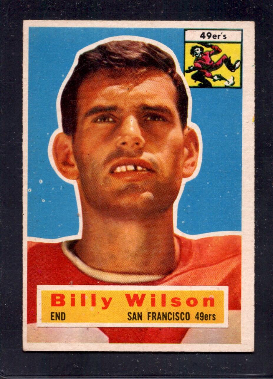 1956 Topps #62 Billy Wilson San Francisco 49ers Vintage Football Card - Perfect for Collectors, Sports Memorabilia Displays & NFL Fan Gifts