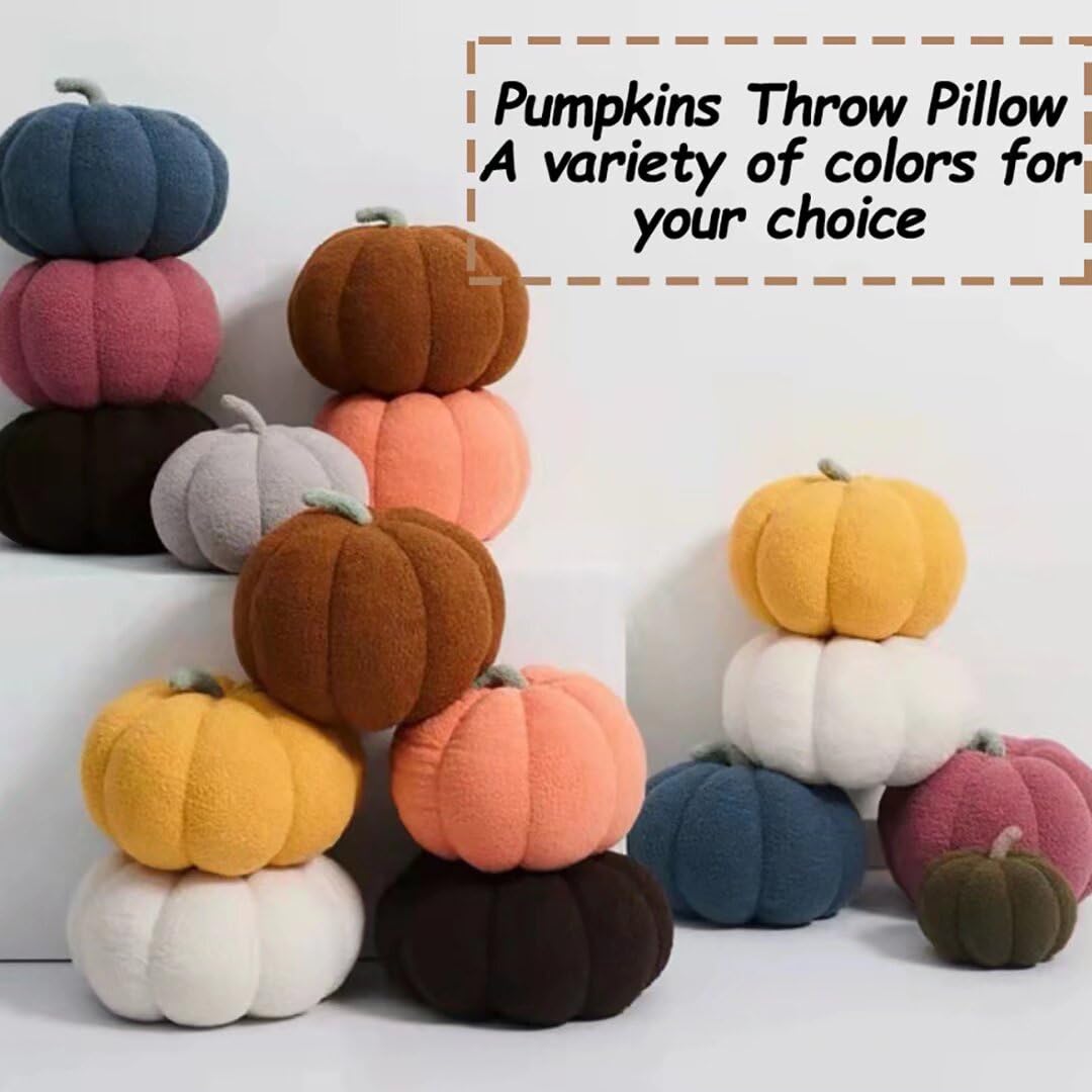 Fall Plush Throw Pillow - Soft Sofa & Bed Decor - White 11.02