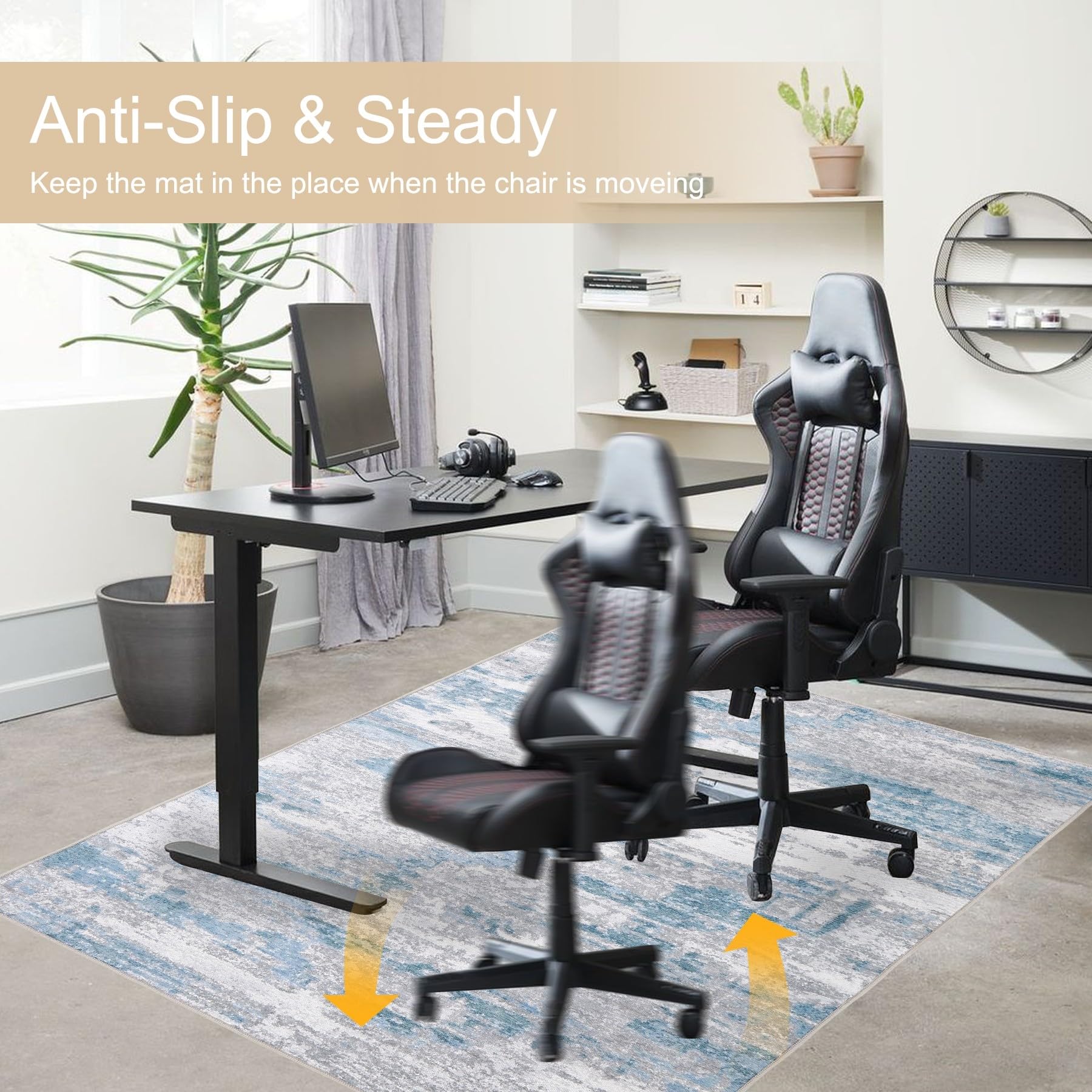 Premium Office Chair Mat for Hardwood & Tile Floors 48